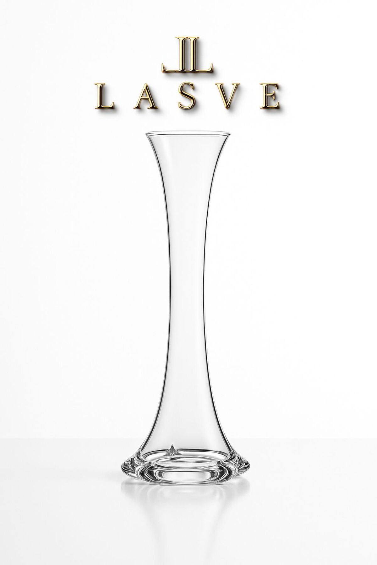 Lasve İLE 40CM BOYUTUNDA FİL AYAĞI CAM VAZO