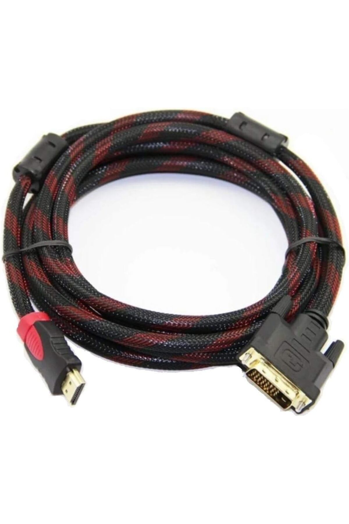 KDROĞLU KDROGLU Hdmi To Dvi 24+1 Çevirici Dönüştürücü Örgülü Monitör Kablosu 1.5M 4600 New Desing