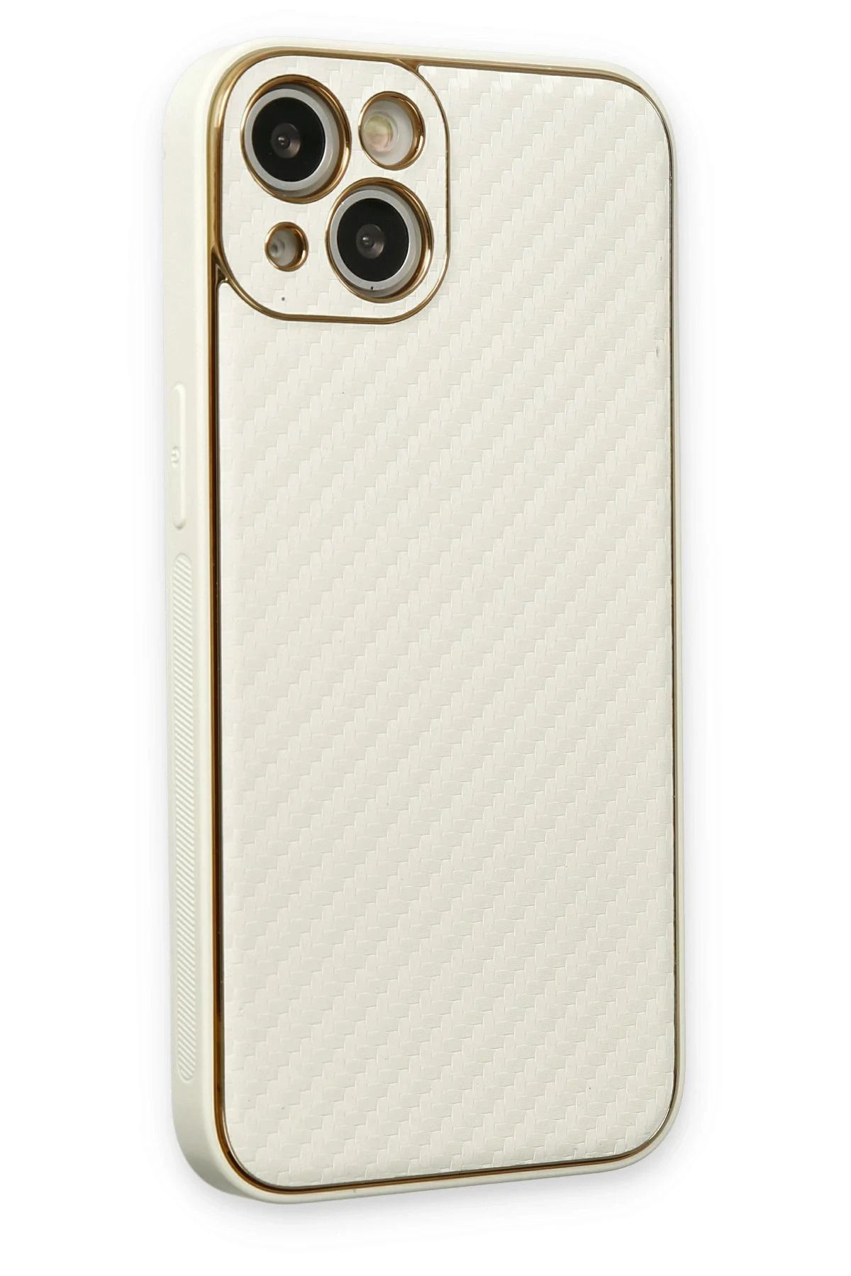 NewFace iPhone 13 Kılıf Coco Karbon Silikon - Beyaz BSTMY