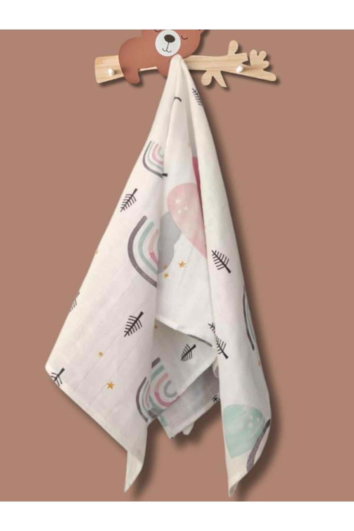 KDROĞLU KDROGLU Amaçlı Müslin Örtü & Battaniye,%100 Pamuk, 70x100 cm New Desing 1109836