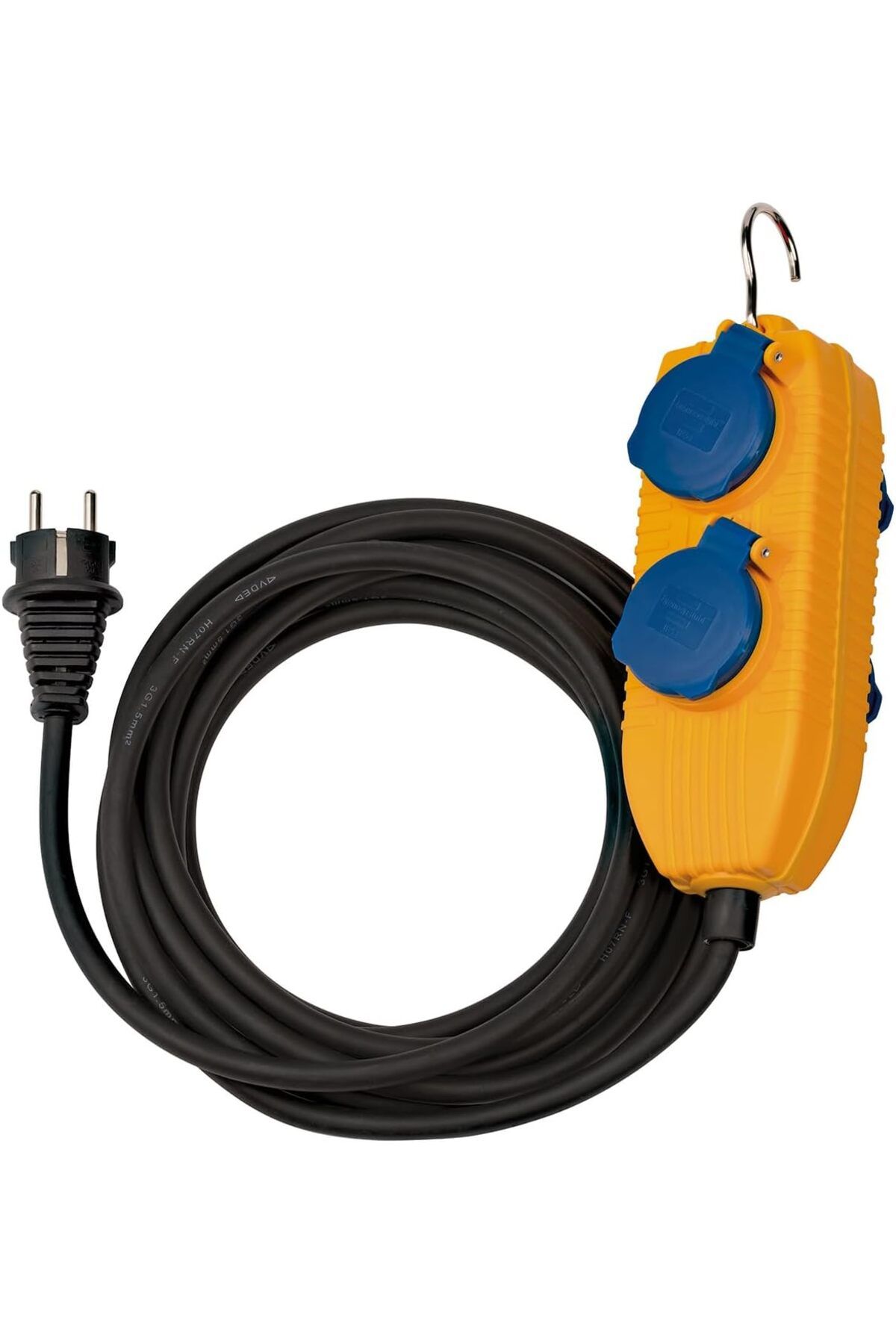 yenibagshop 1151740010 Baustellenkabel IP54 PowerBlock 10 m H07RN-F3G1,5, siyah