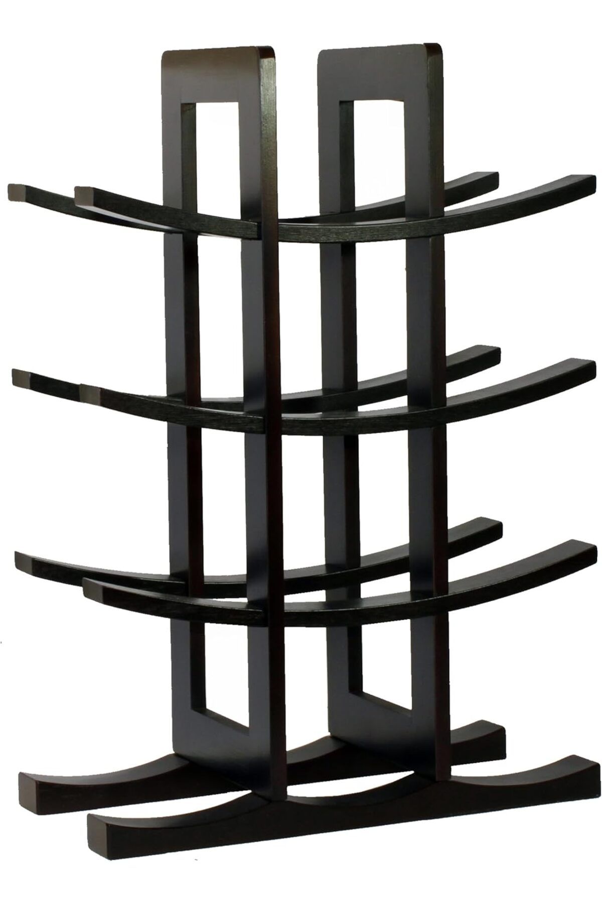 salesalbutik StarTec WR1132 Fächer Dark Espresso Bambus Weinregal