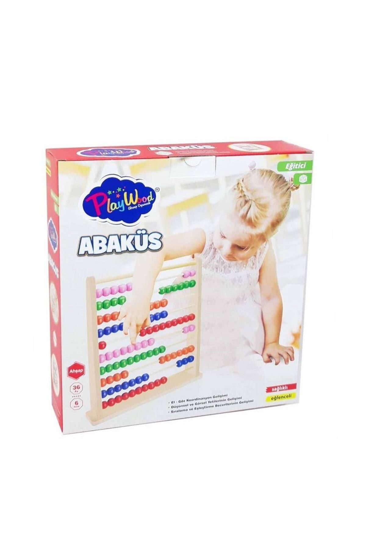 Shop58 NessiWorld ONY-378 Ahşap Büyük Abaküs -Onyıl