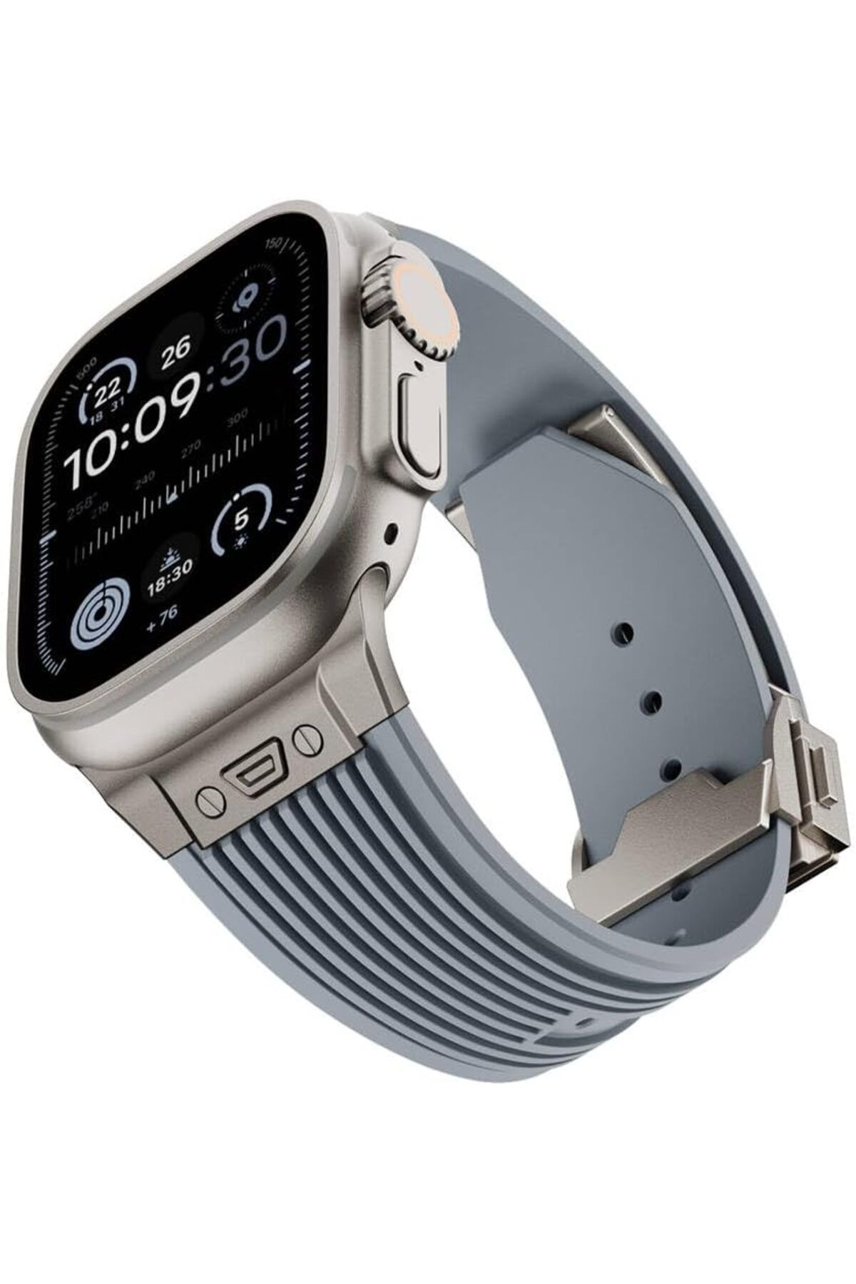 KDROĞLU KDROGLU İle Uyumlu Watch 42mm KRD-113 Spor Görünümlü Silikon Kordon Gri New Desing 1109836