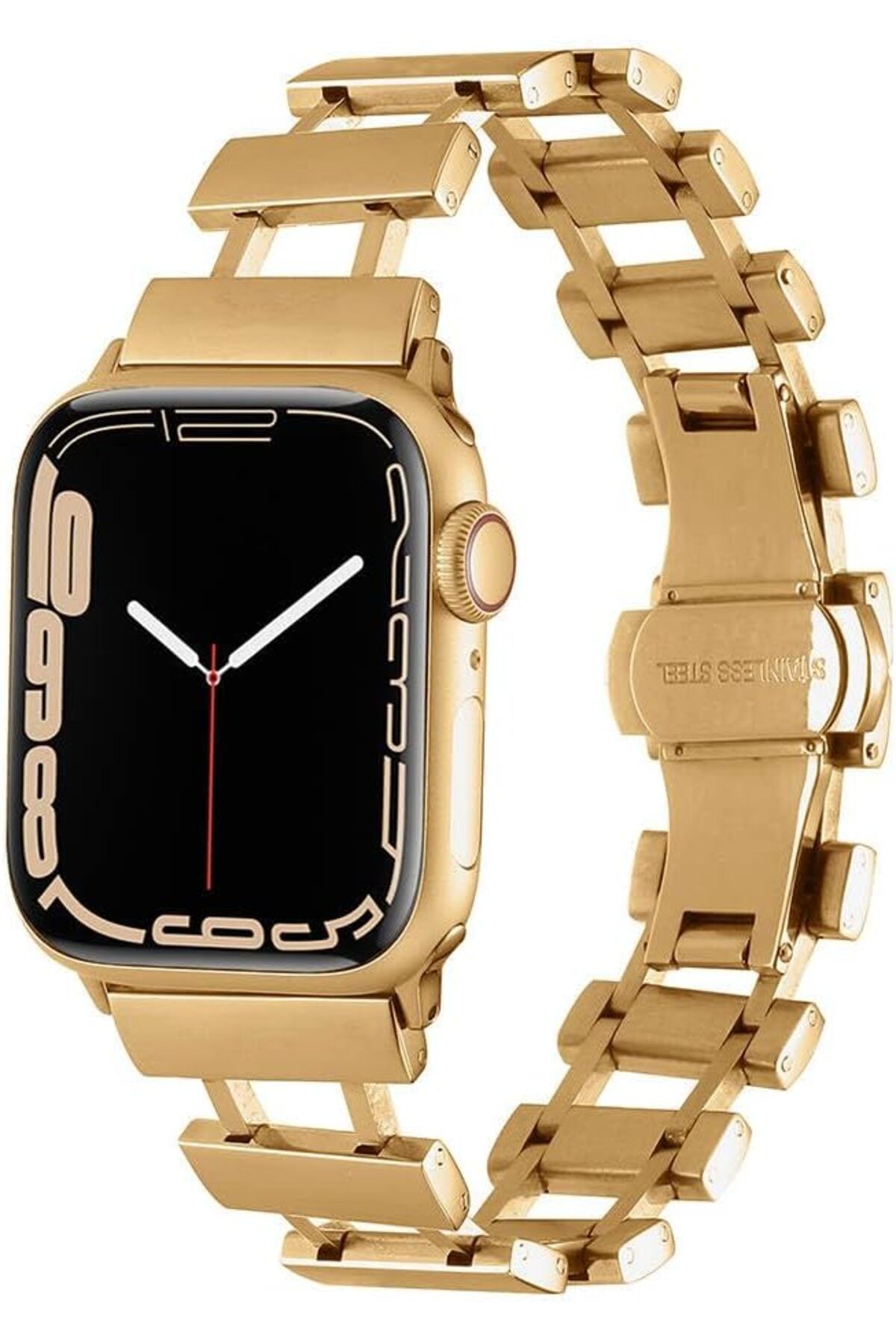 STOREMAX MU-ARTSHOP İle Uyumlu Watch 38mm/40mm KRD-96 Metal Kordon Gold tnca 871301