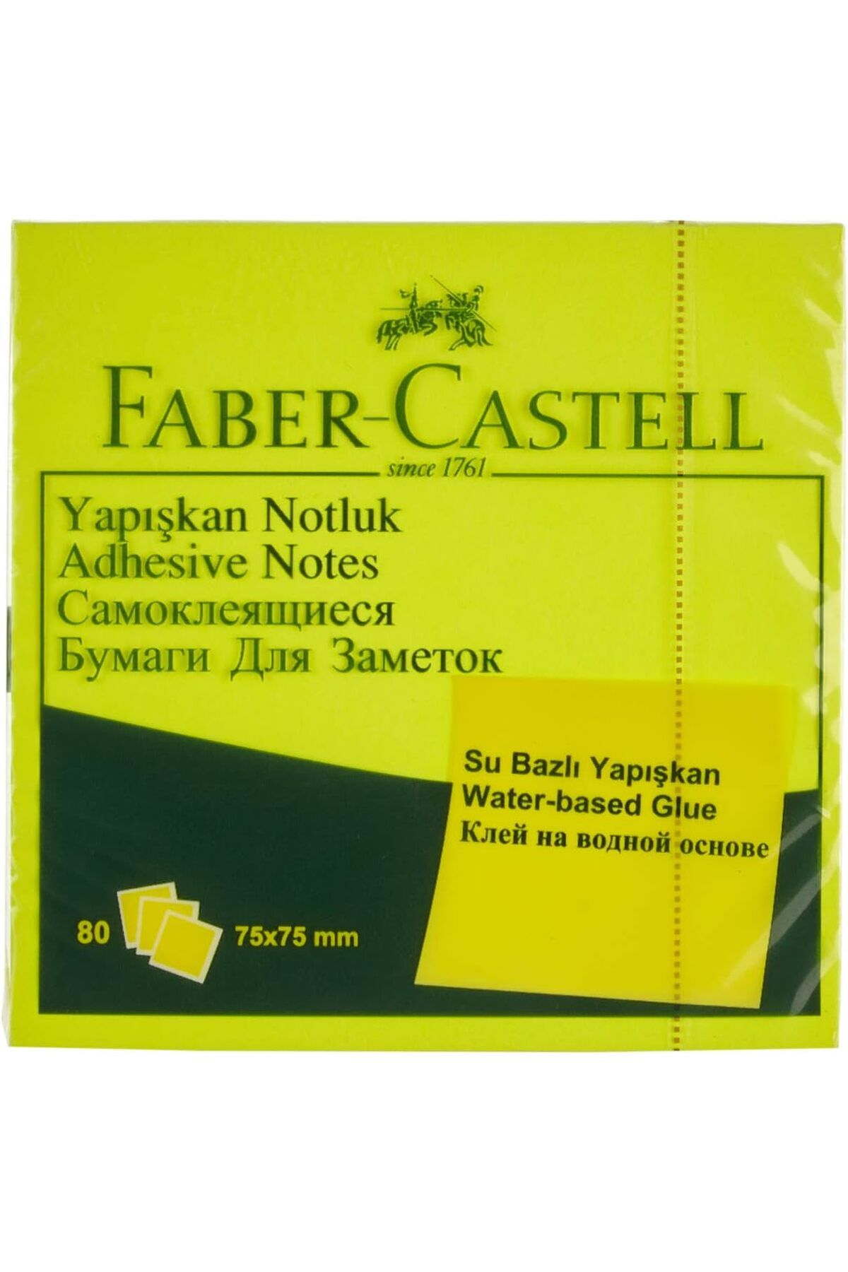 KDROĞLU KDROGLU Yapışkan Notluk, 75x75MM, Fosforlu Sarı New Desing 1109836