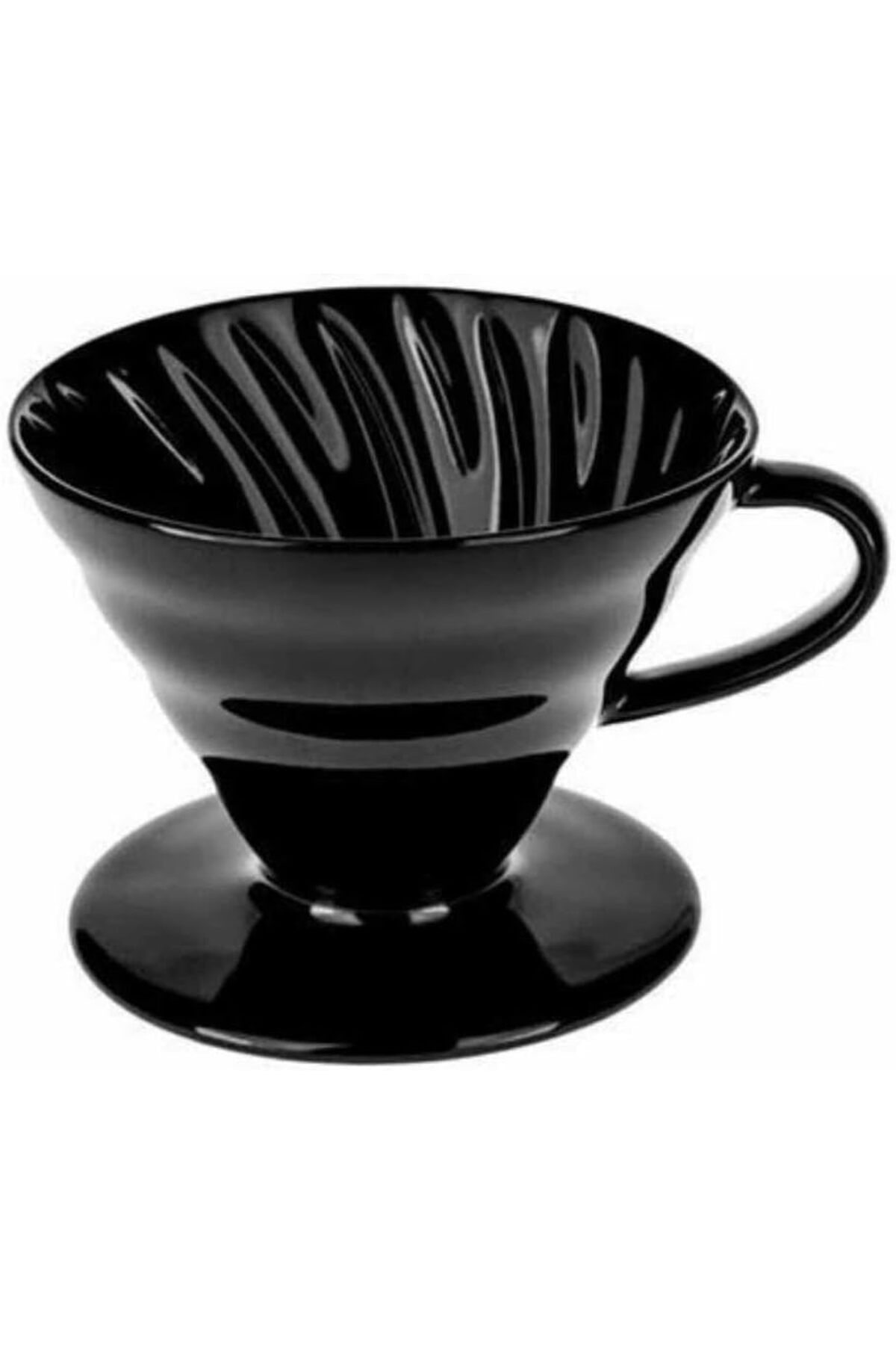 KDROĞLU Seramik Kahve Dripper - No: 2 - Siyah New Desing 1109836