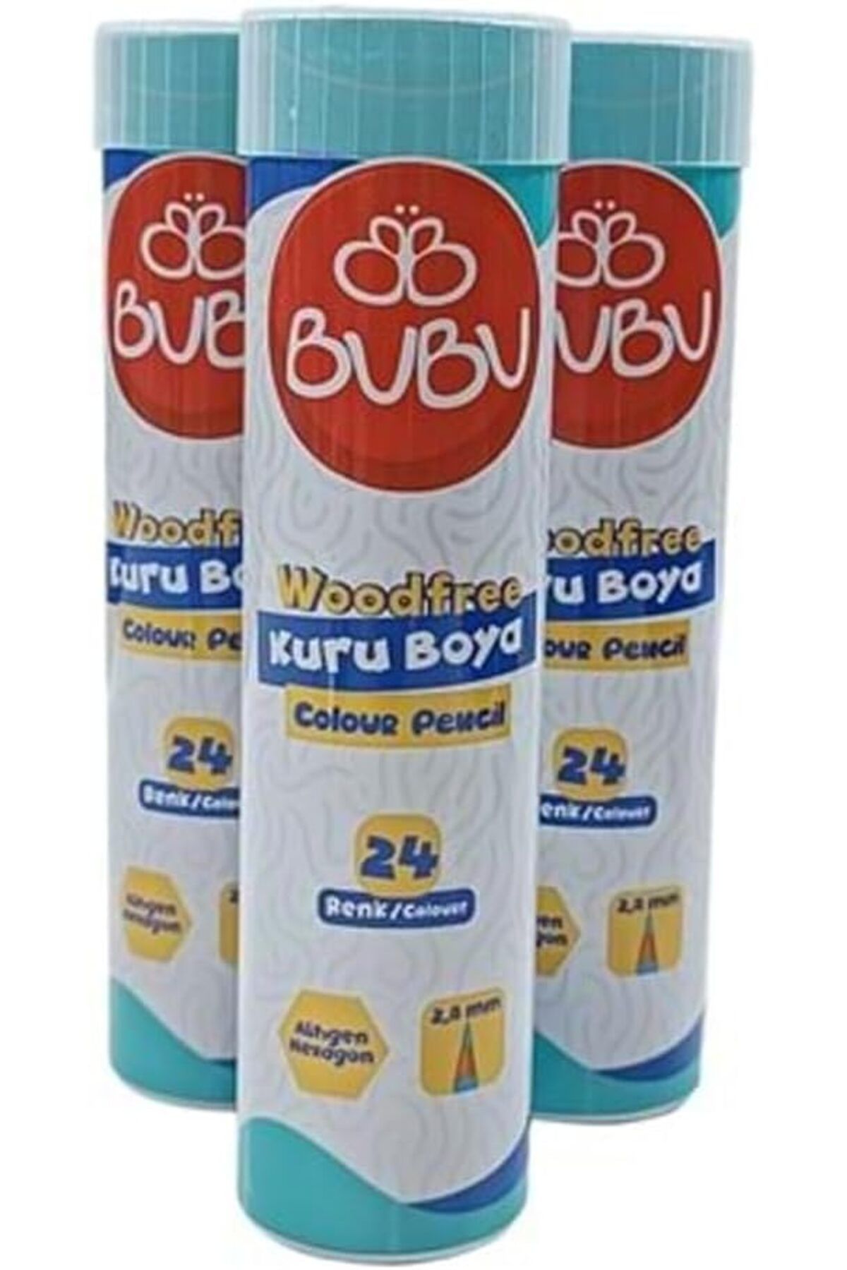 DERİK Woodfree Kuruboya Tüp 24'lü