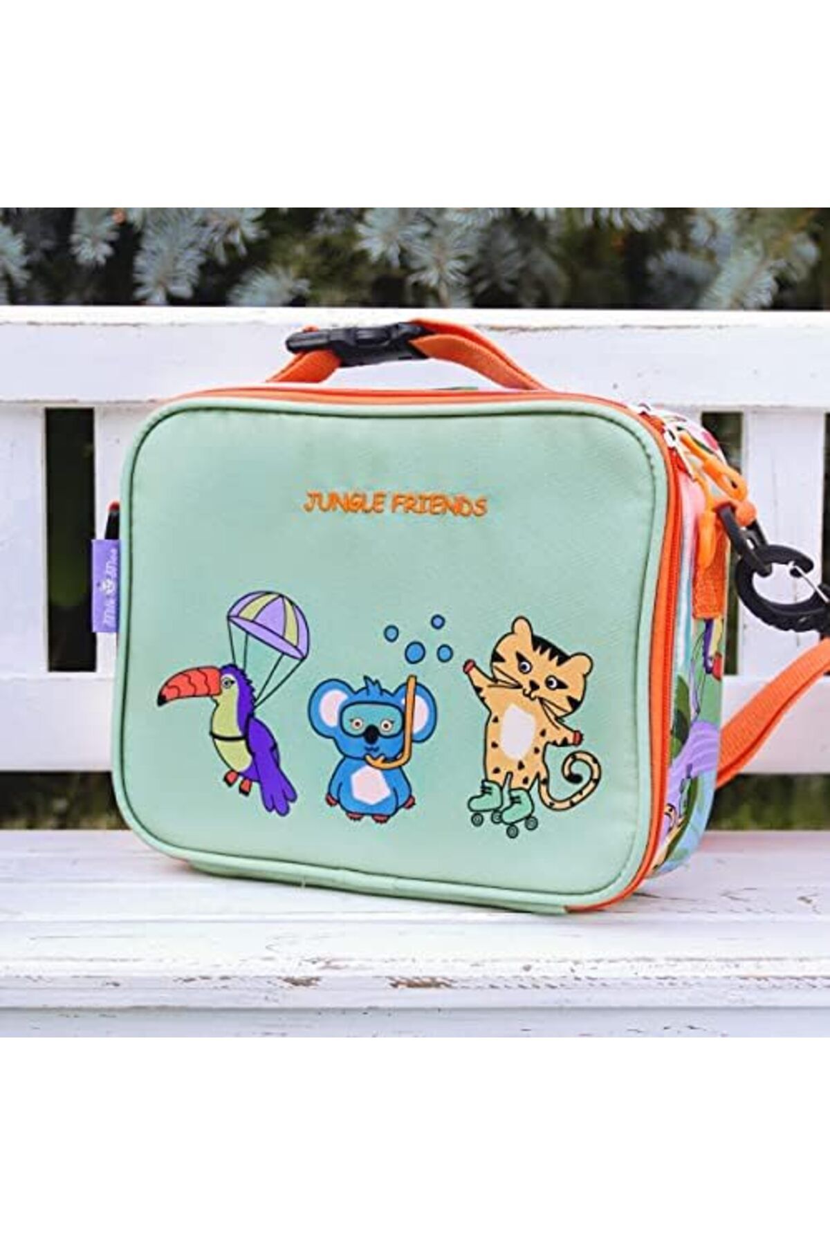 KDROĞLU Moo Soft Cuddles & Isı Yalıtımlı Beslenme Çantası Jungle Friends New Desing 110983