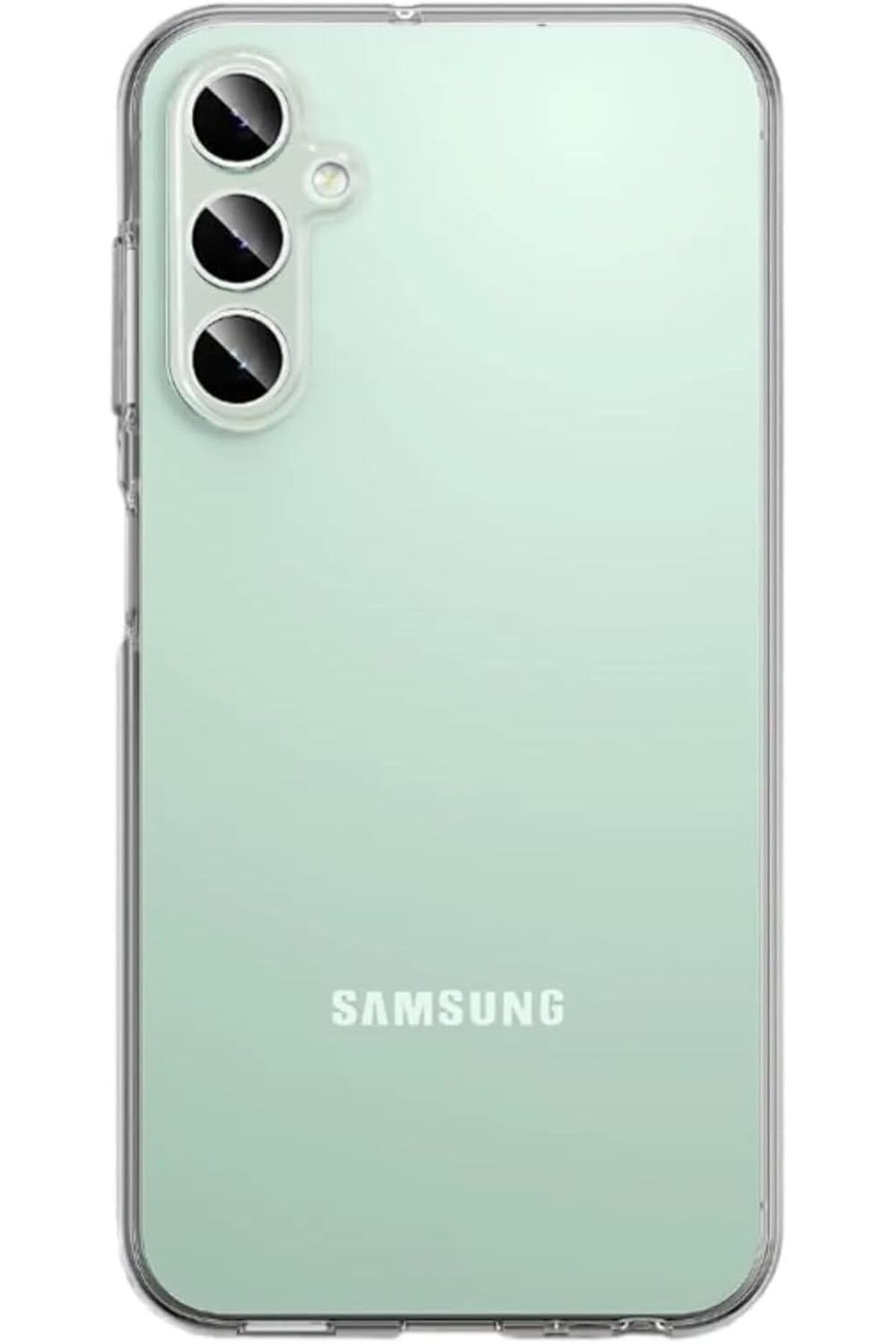 KDROĞLU KDROGLU Galaxy S24 Plus İle Uyumlu Kılıf Transparan Şeffaf GlassElegance TPU Tam Koruma Arka Kap