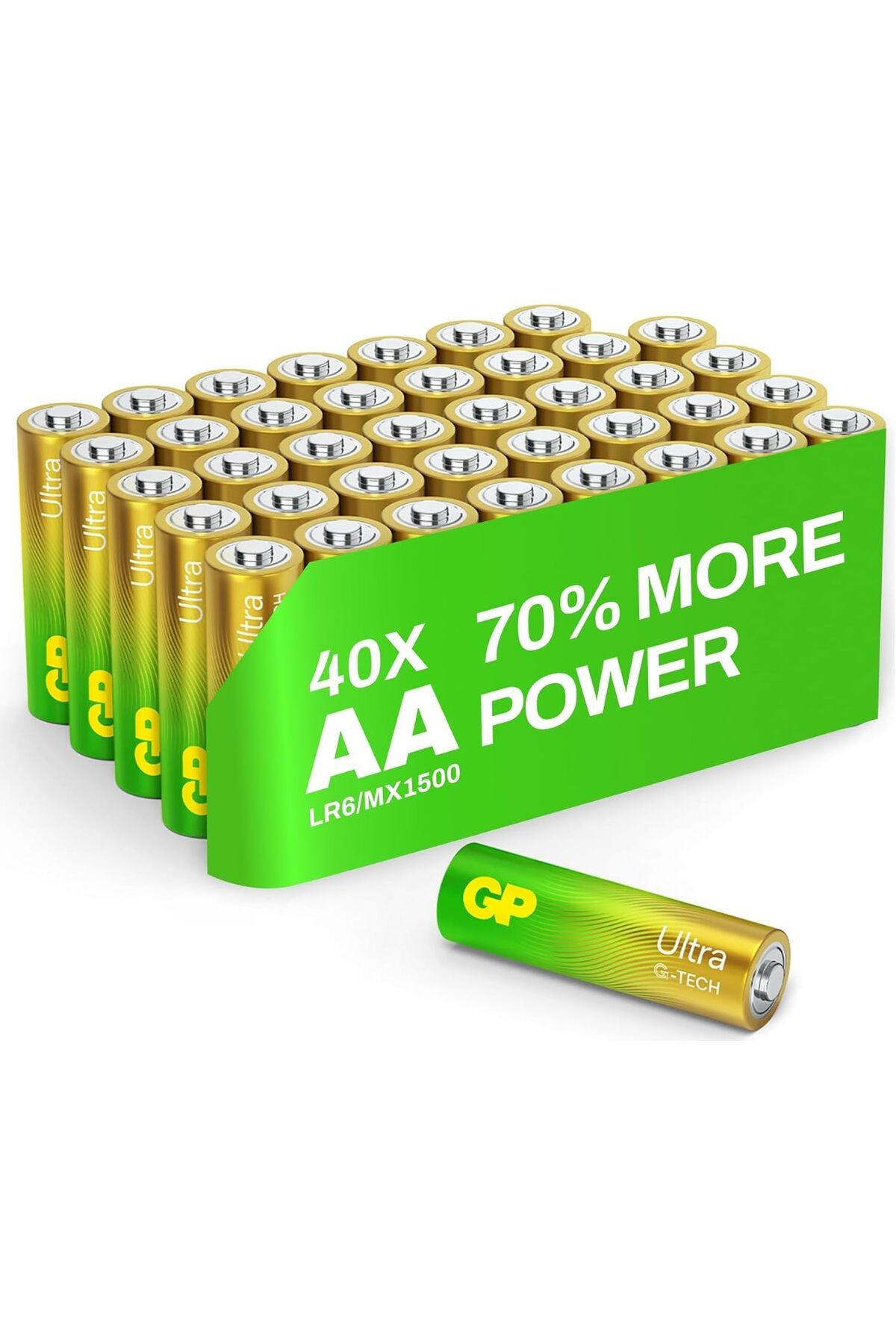 STOREMAX lbstorex Batteries 15Au Ultra Alkalin Lr6/E91/Aa Kalem Pil, 1.5 Volt, 40'Lı Paket Newdsng 1116818