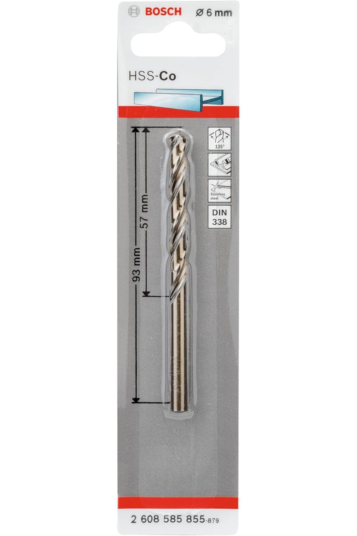 STOREMAX ysstorex Professional Accessories Matkap ve Kırıcı Delici Uçları, Metal Matkap Ucu, Gri, 1 Adet