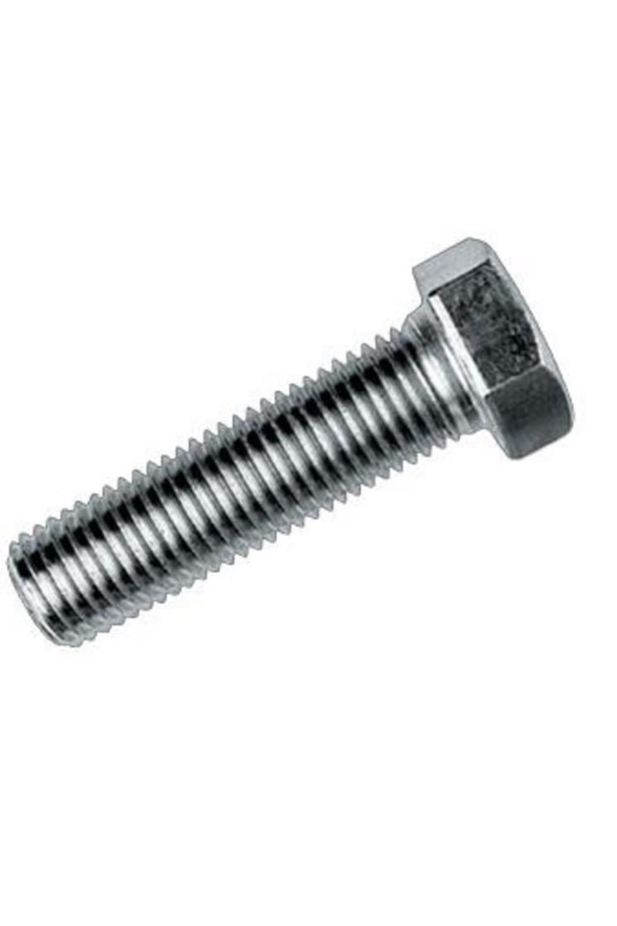 OEM M5X35 Civata DIN 933 8,8 Beyaz Tam Paso (10 Adet)