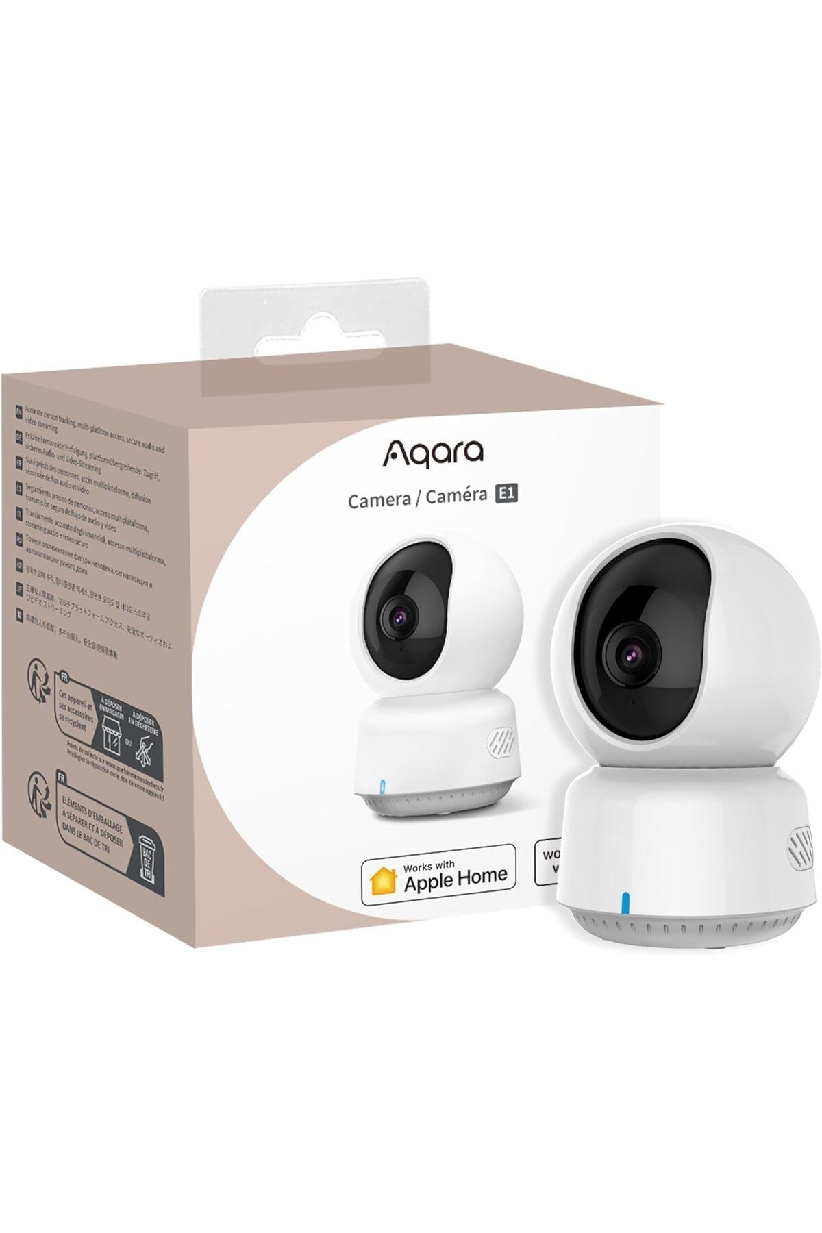 STOREMAX lbstorex 2K İç Kamera E1, Pan & Tilt, HomeKit Secure Video, Çift Yönlü Ses, Gece Görüşü, Ki