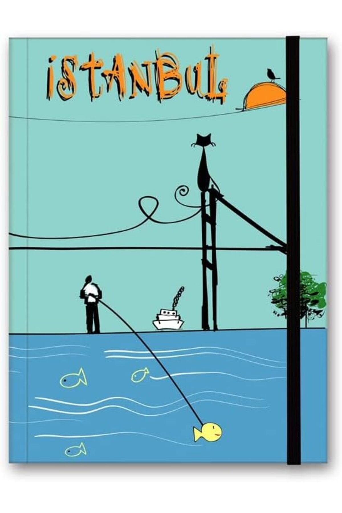 KDROĞLU KDROGLU Color Renkli İstanbul Defter Çizgili Lastikli Boğaz New Desing 1109836