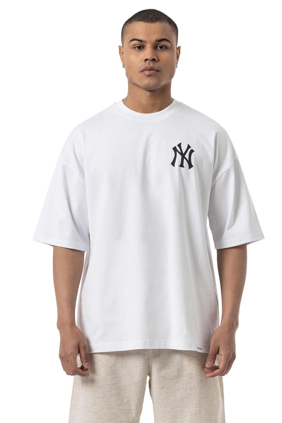 rugatchi NY Baskılı Oversize T-Shirt