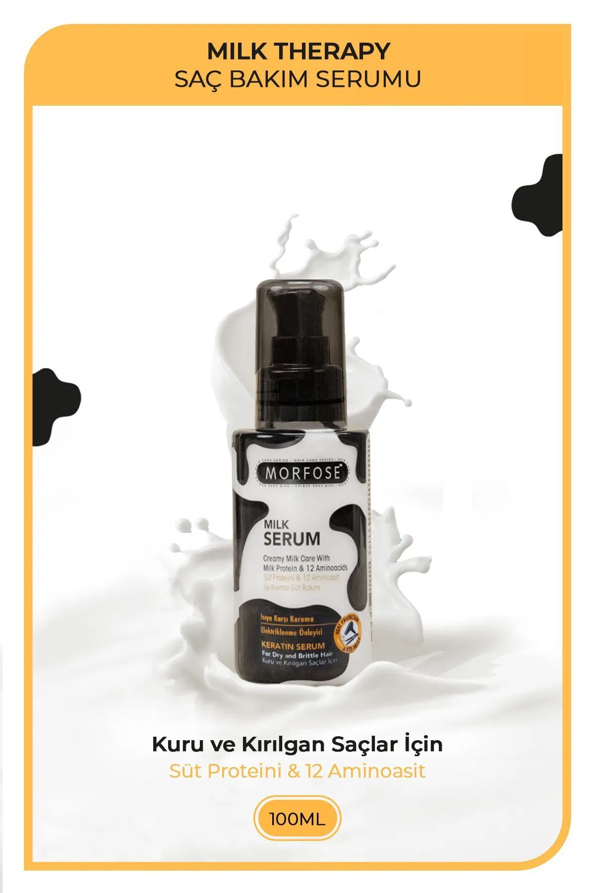 MBB ETİCARET Milk Therapy Kremsi Saç Serum 100 ML - Onarıcı Bakım - mrfs
