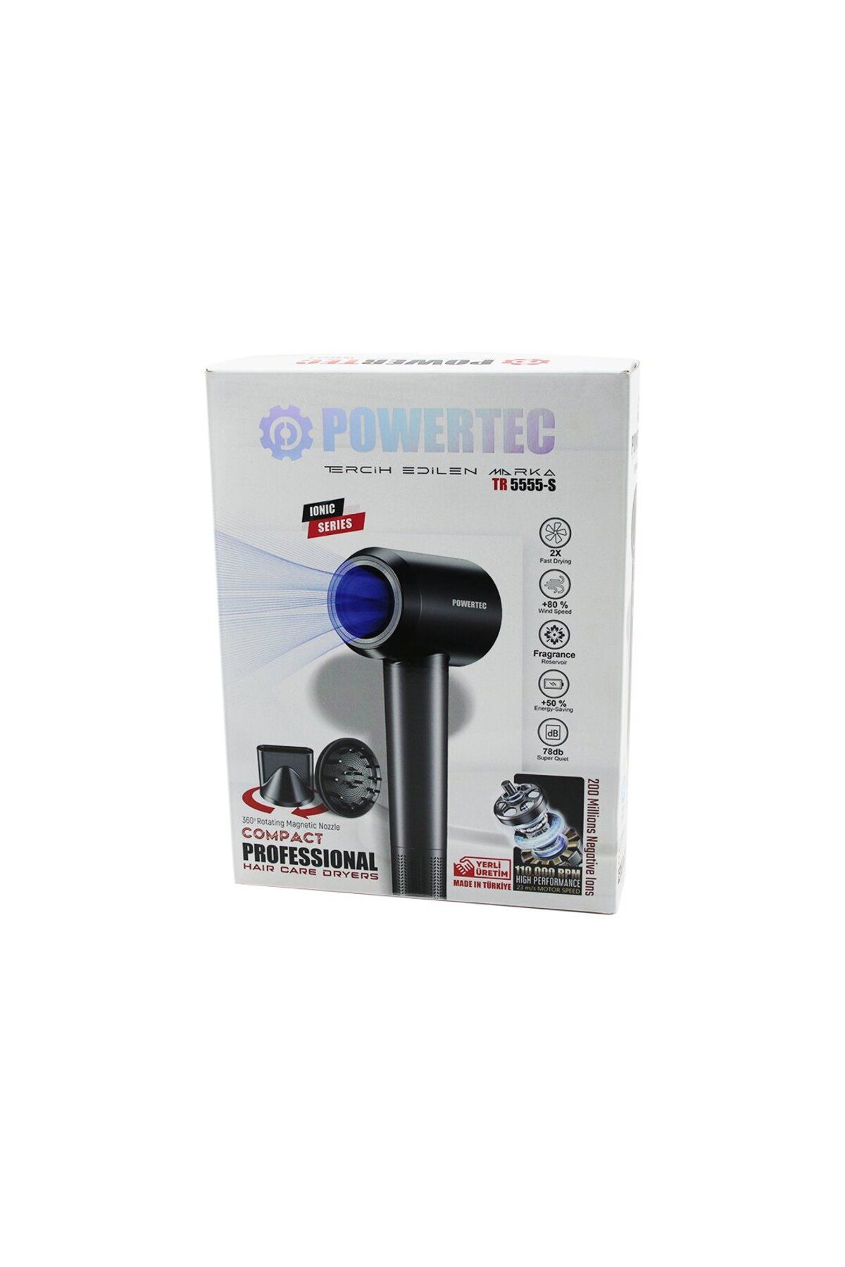 STOREMAX PLAZMA - IONIC SAÇ KURUTMA - FÖN MAKİNESİ SESSİZ - GÜÇLÜ MOTOR MIKNATISLI BAŞLIK