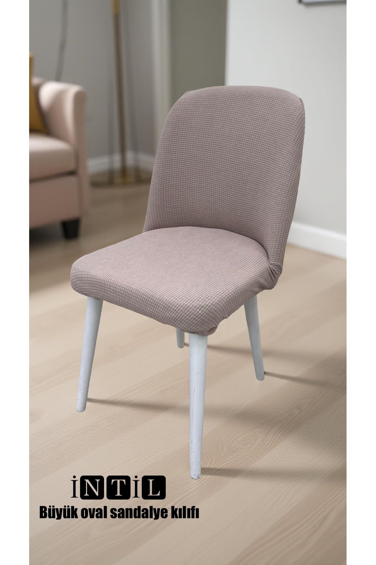 Oval Sandalye Kılıfı ,sandalye Örtüsü Likralı Lastikli 1 Adet Büyük Oval Sandalye Kılıfı Chair Cover