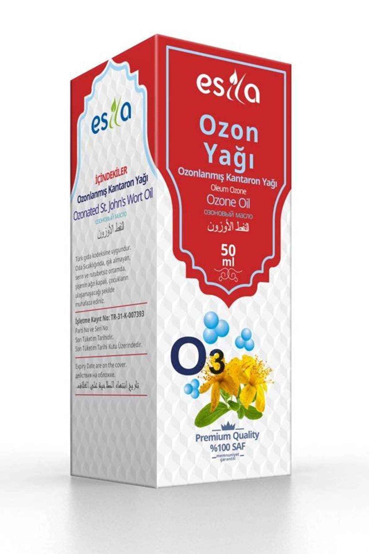MBB ETİCARET Ozonlanmış Kantaron Yağı 50 Ml.