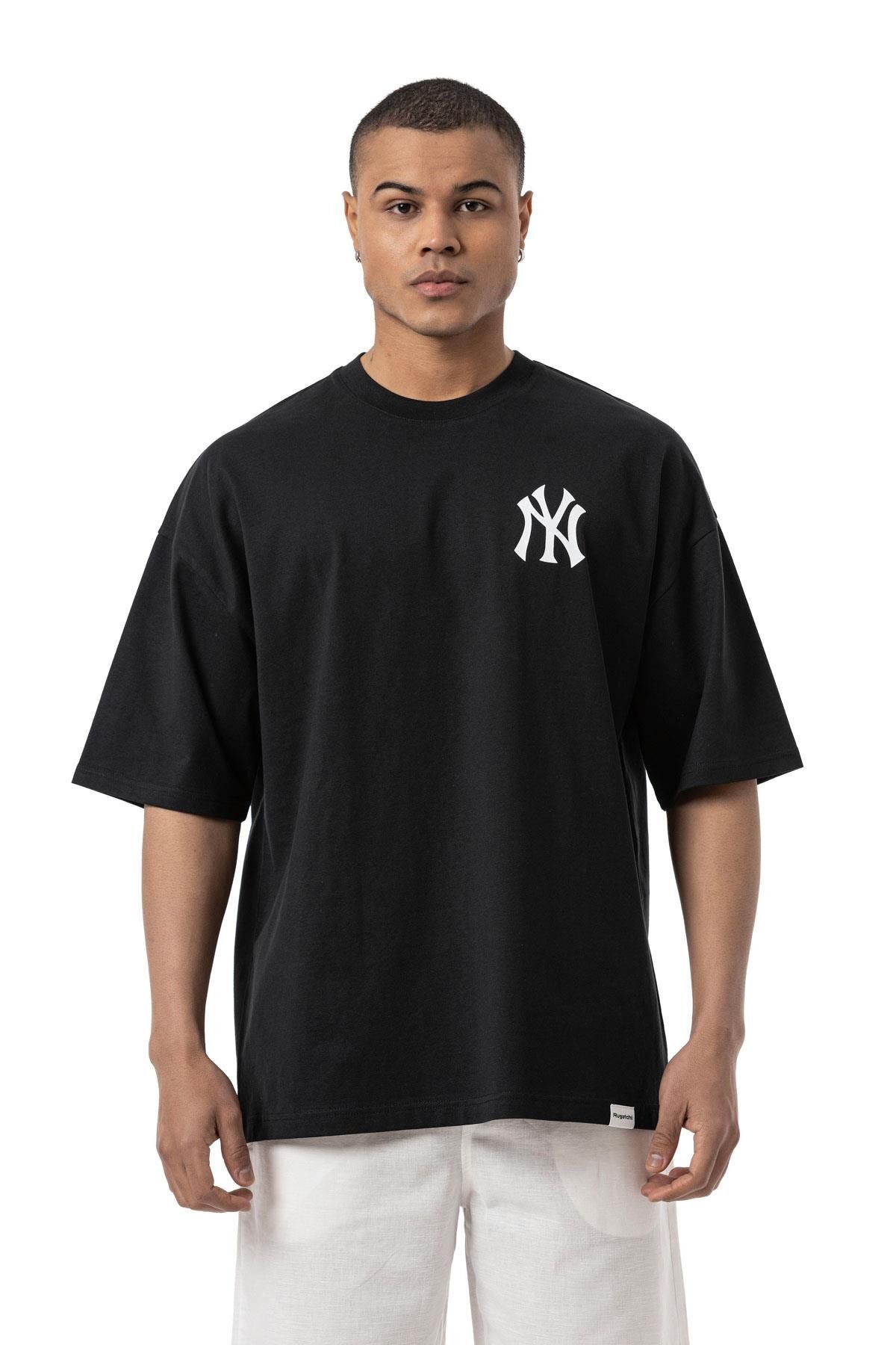rugatchi NY Baskılı Oversize T-Shirt