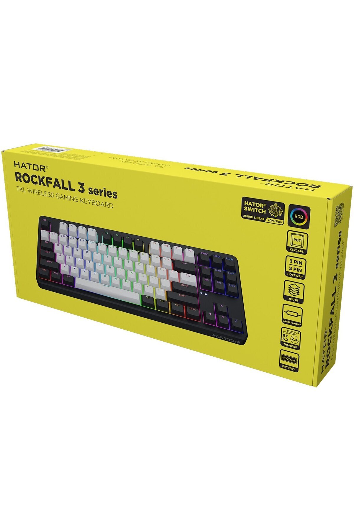 HATOR-Tastatura mecanica wireless Hator Rockfall 3 Mecha TKL 6