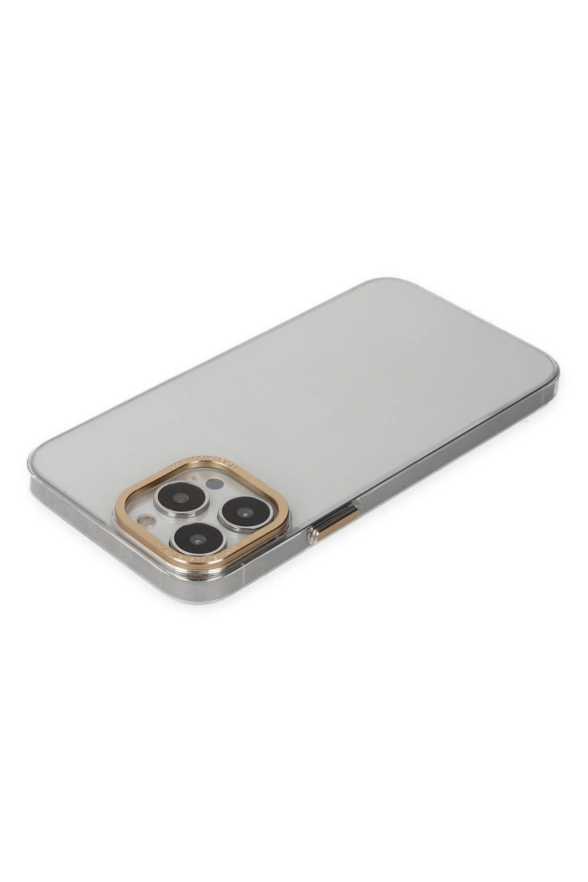 NewFace iPhone 13 Pro Kılıf Anka PC Sert Metal Kapak - Şeffaf WLZOR