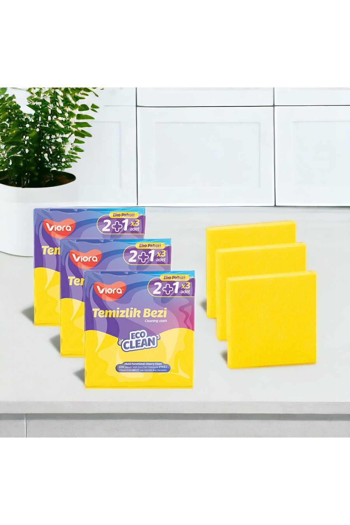 STOREMAX lbstorex 9 Adet Ekonomik Sarı Mikro Fiber Temizlik Bezi, 9 Adet Set Eco Clean Temizlik Bezi Seti Ç