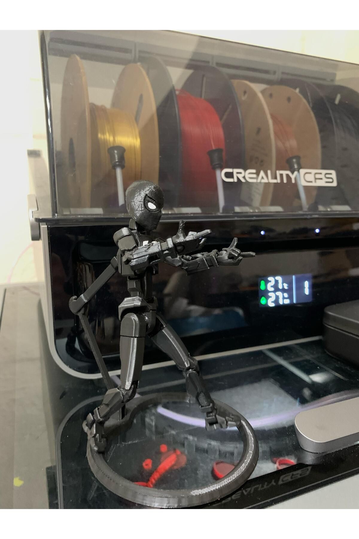 Modellio3D Siyah Örümcek Adam Dummy-13 – Koleksiyonluk Figür + Hareketli Stand Hediyeli!