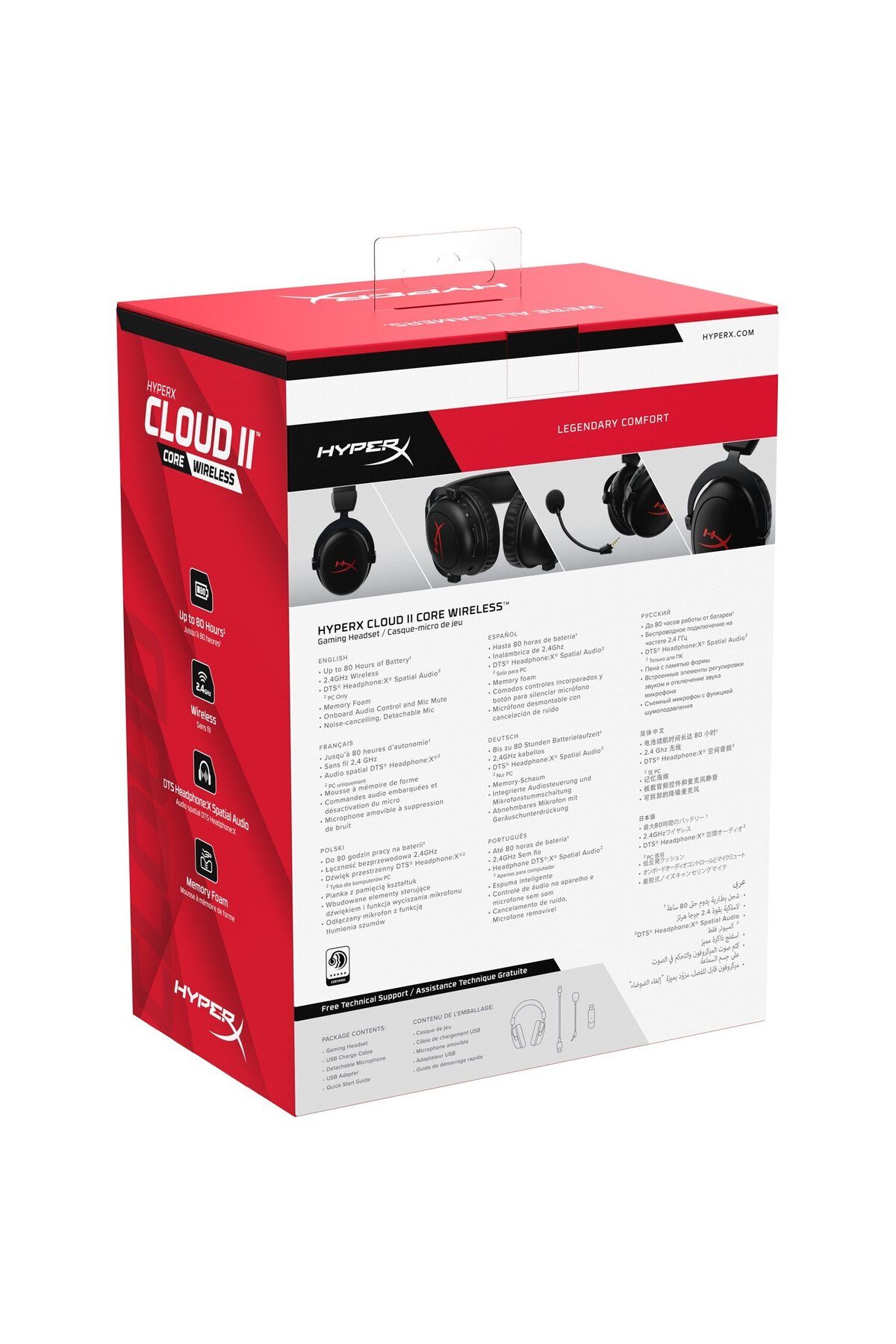 HyperX-Casti gaming wireless HyperX Cloud II Core 8