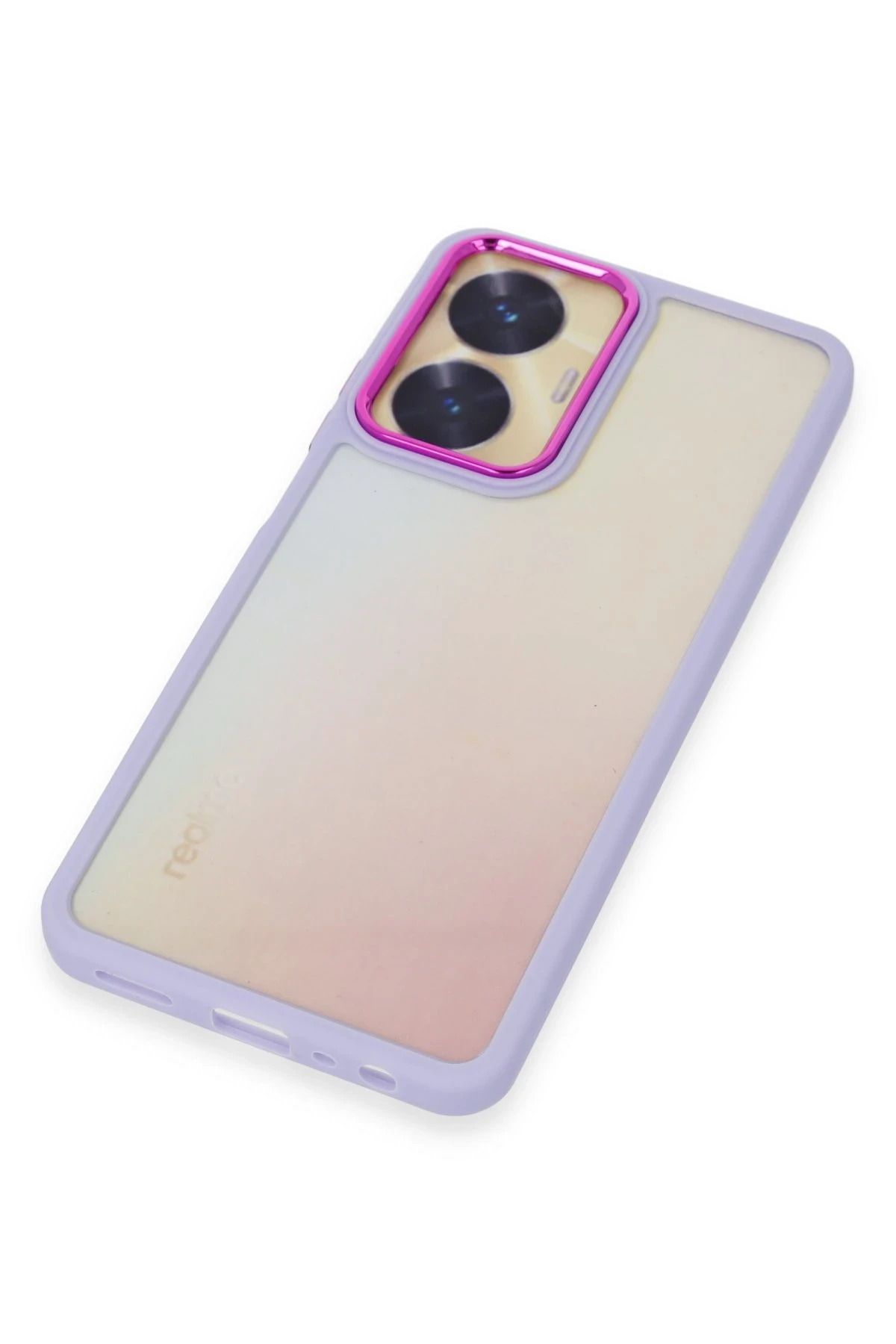 NewFace Realme C55 Kılıf Dora Kapak - Lila SVLRS