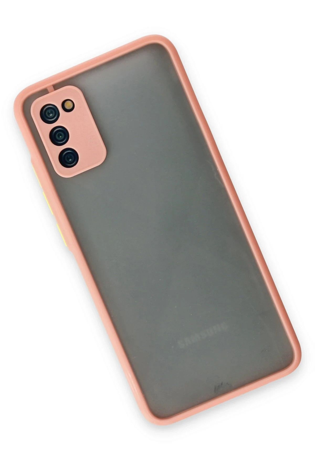 NewFace Samsung Galaxy A02S Kılıf Montreal Silikon Kapak - Pembe SVLRS