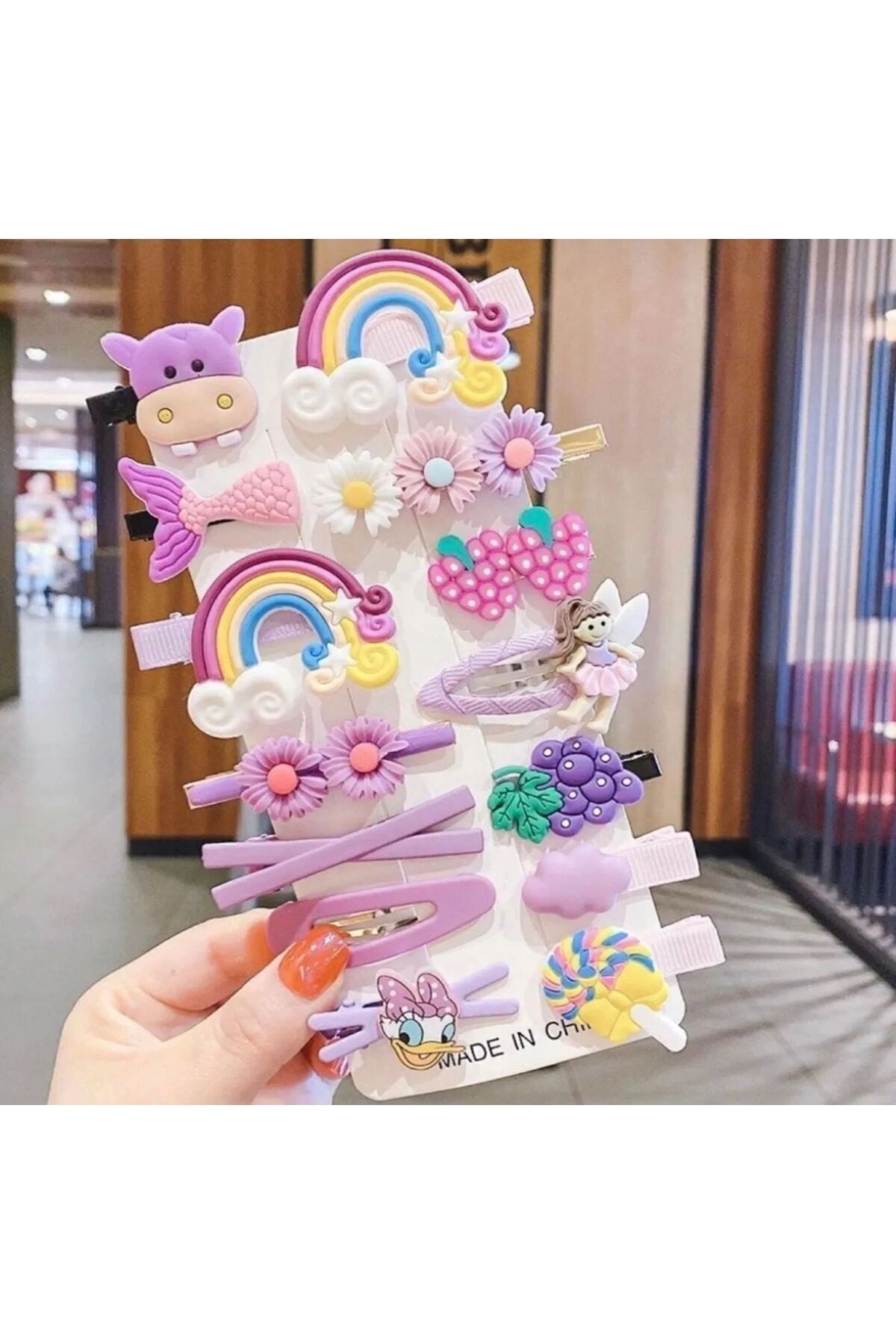 MutiKids Kız Bebek Ve Çocuk Toka Seti Mor
