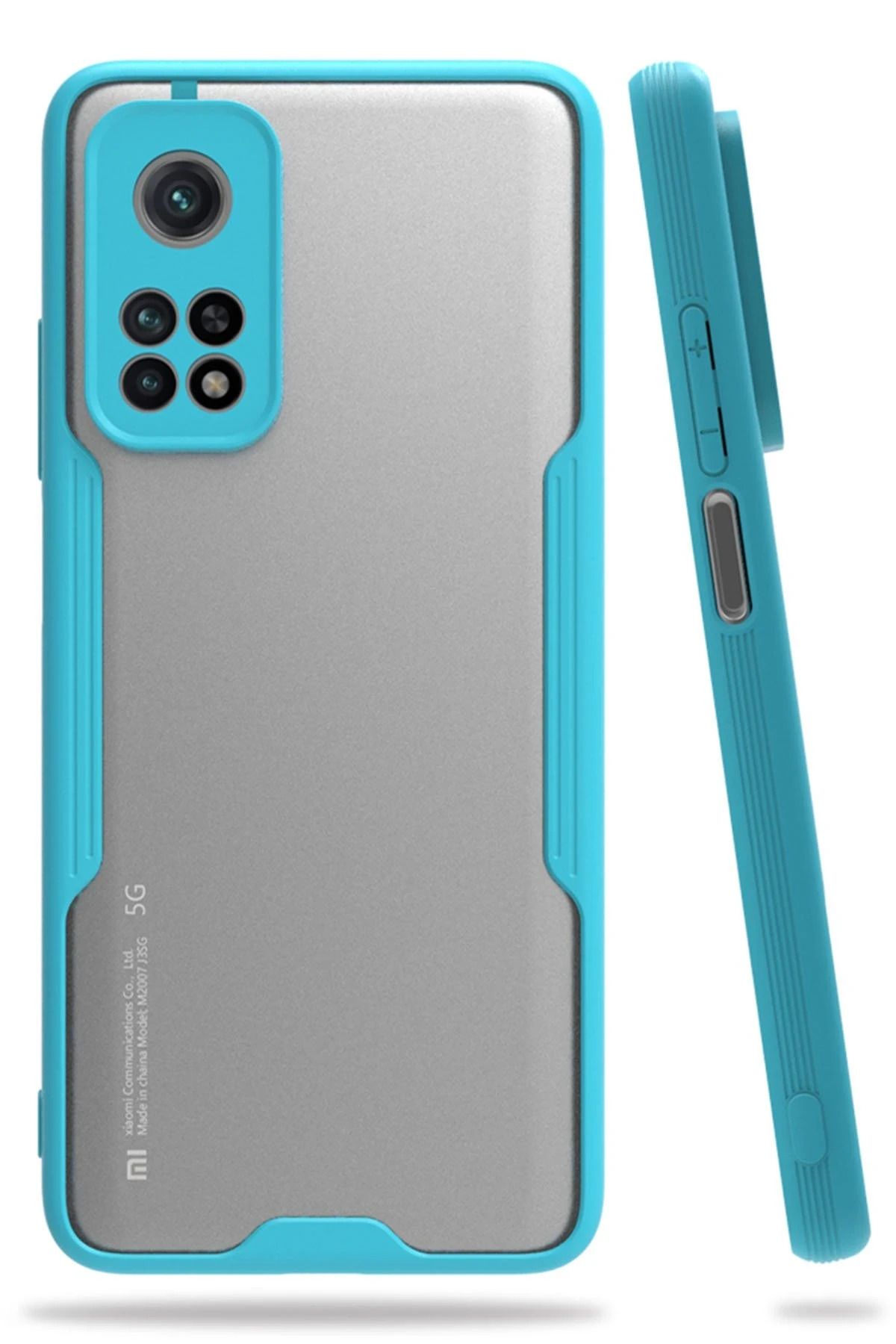 NewFace Xiaomi Mi 10T Pro Kılıf Platin Silikon - Mavi SVLRS