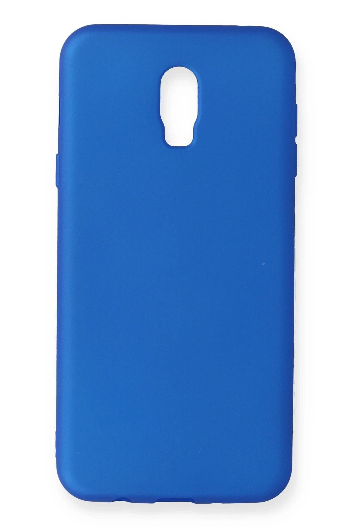 NewFace Samsung Galaxy C8 Kılıf First Silikon - Mavi SVLRS