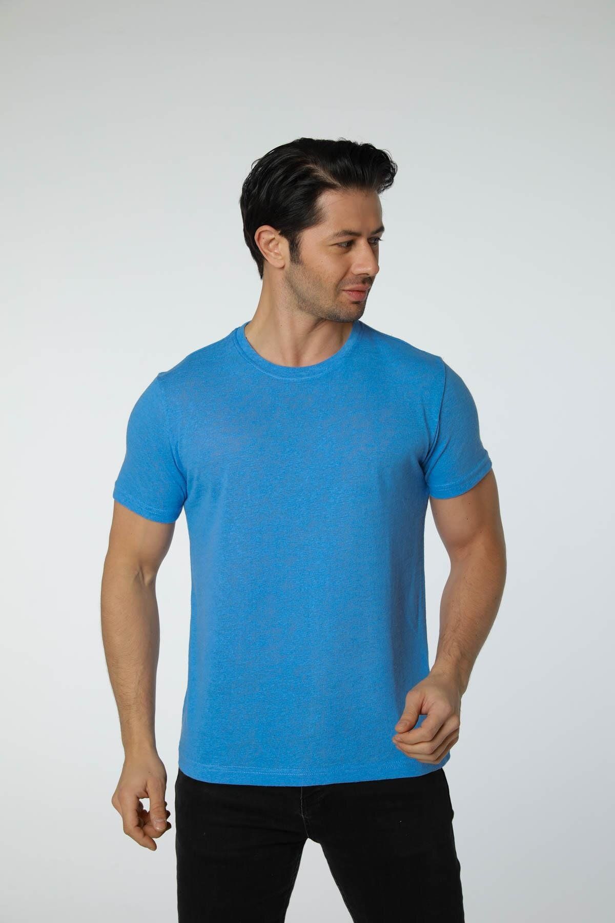 rugatchi Keten Bisiklet Yaka T-Shirt