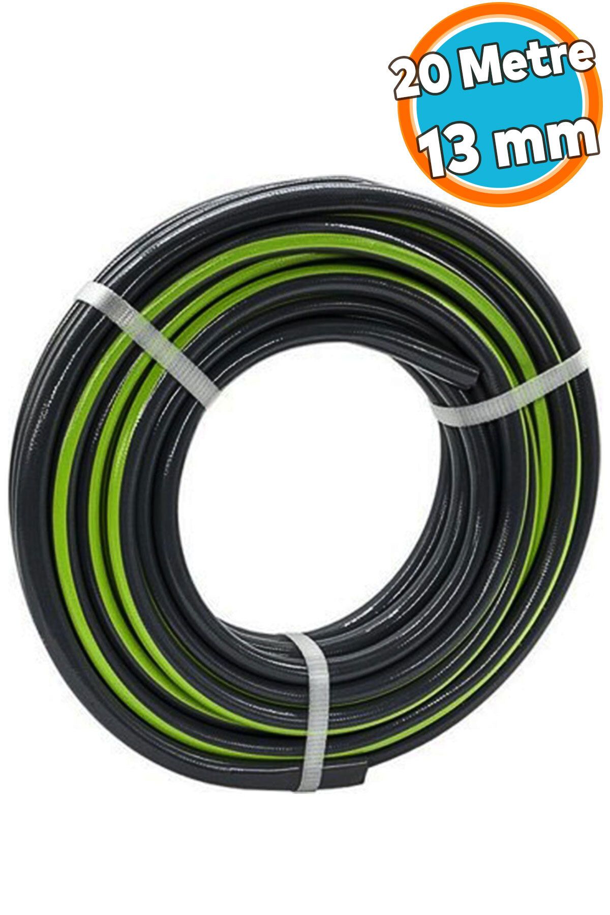 NZB 20 Metre Bahçe Çeşme Su Hortumu Sulama Araç Araba Yıkama 13 mm 1/2" Çok Amaçlı Hortum