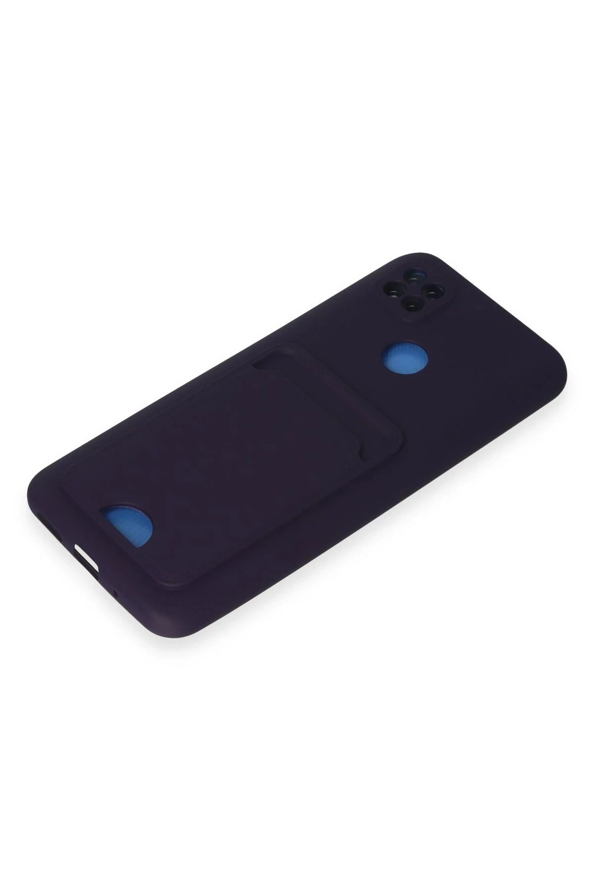 NewFace Xiaomi Redmi 9C Kılıf Kelvin Kartvizitli Silikon - Derin Mor FLKRY