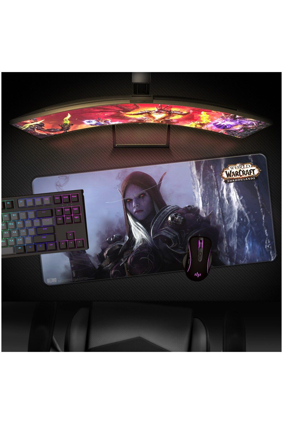 Blizzard-Mousepad de gaming Blizzard World of WarCraft Shadowlands - Sylvanas 4