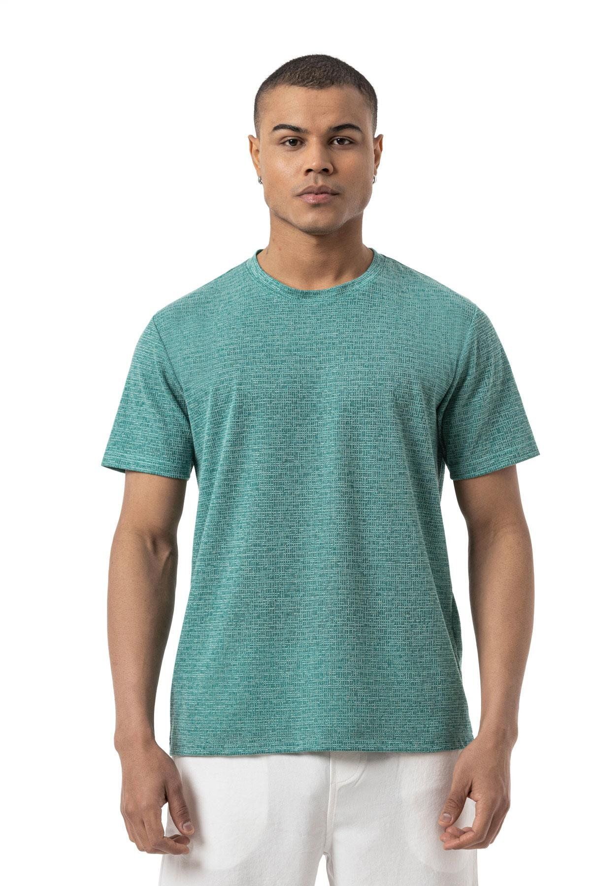 rugatchi Keten Bisiklet Yaka T-Shirt