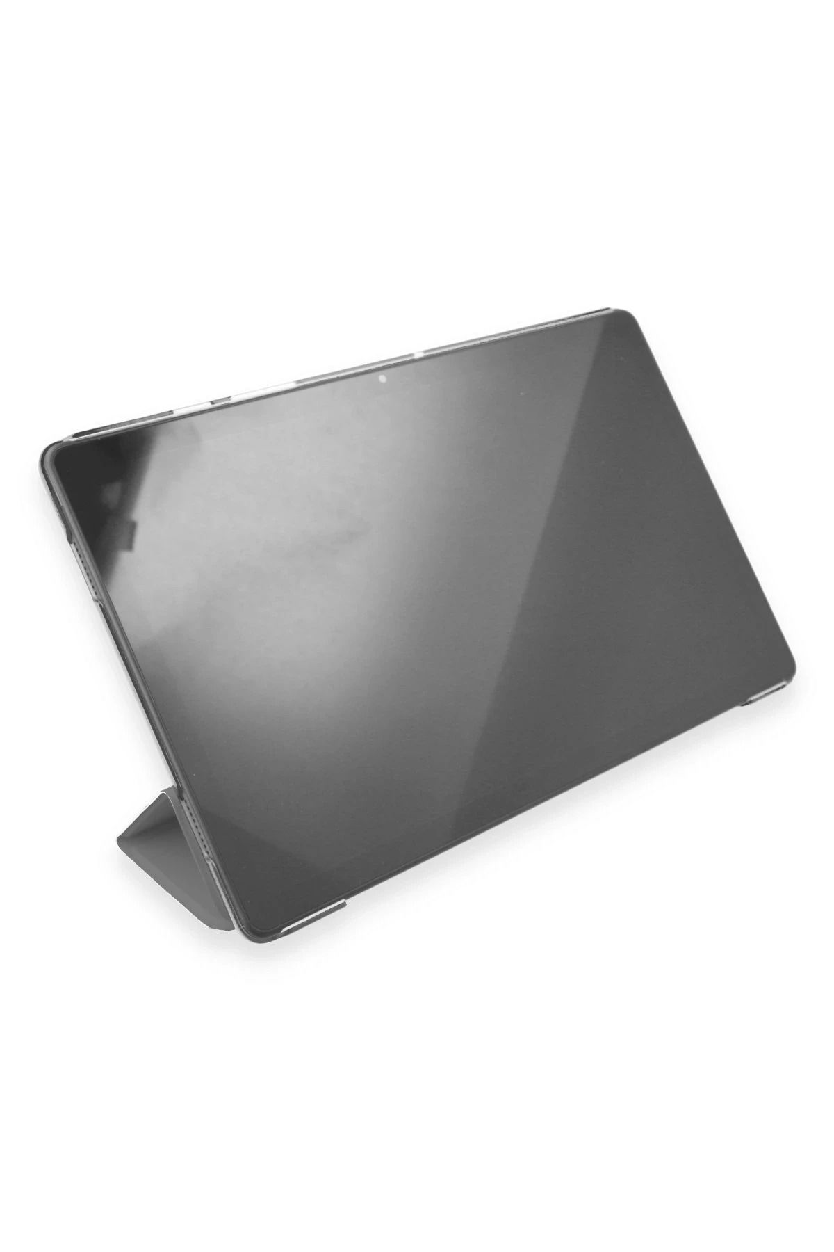 NewFace Samsung Galaxy X200 Tab A8 10.5 Kılıf Tablet Smart Kılıf - Gri SVLRS