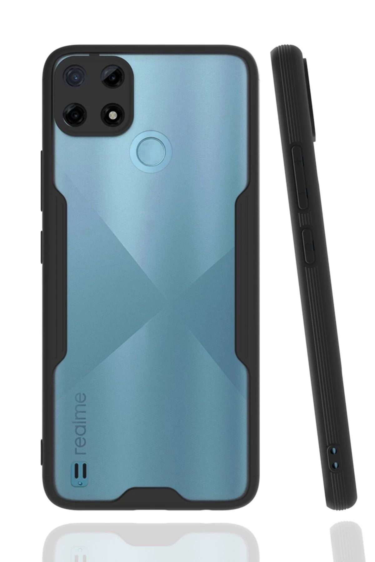 NewFace Realme C25Y Kılıf Platin Silikon - Siyah SVLRS