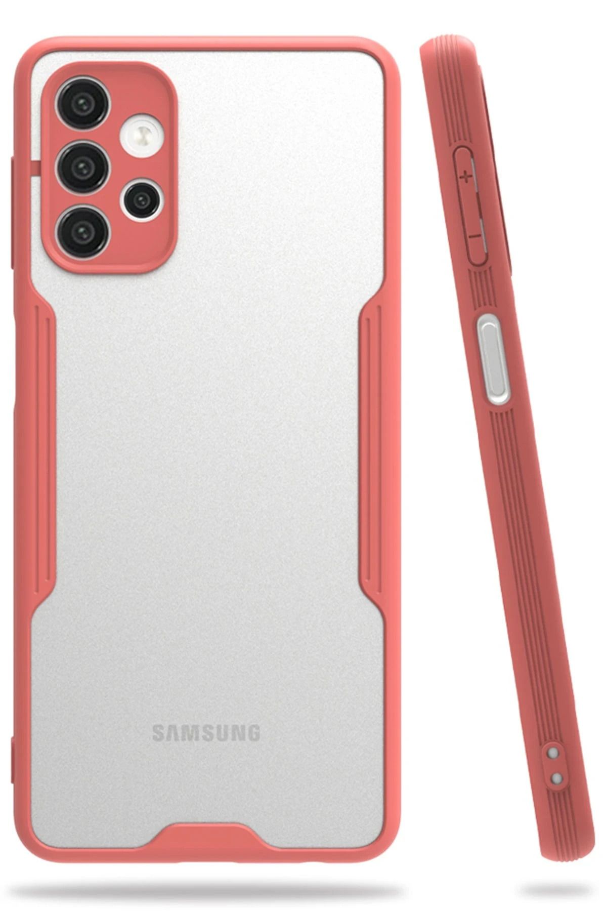NewFace Samsung Galaxy A52 Kılıf Platin Silikon - Pembe SVLRS