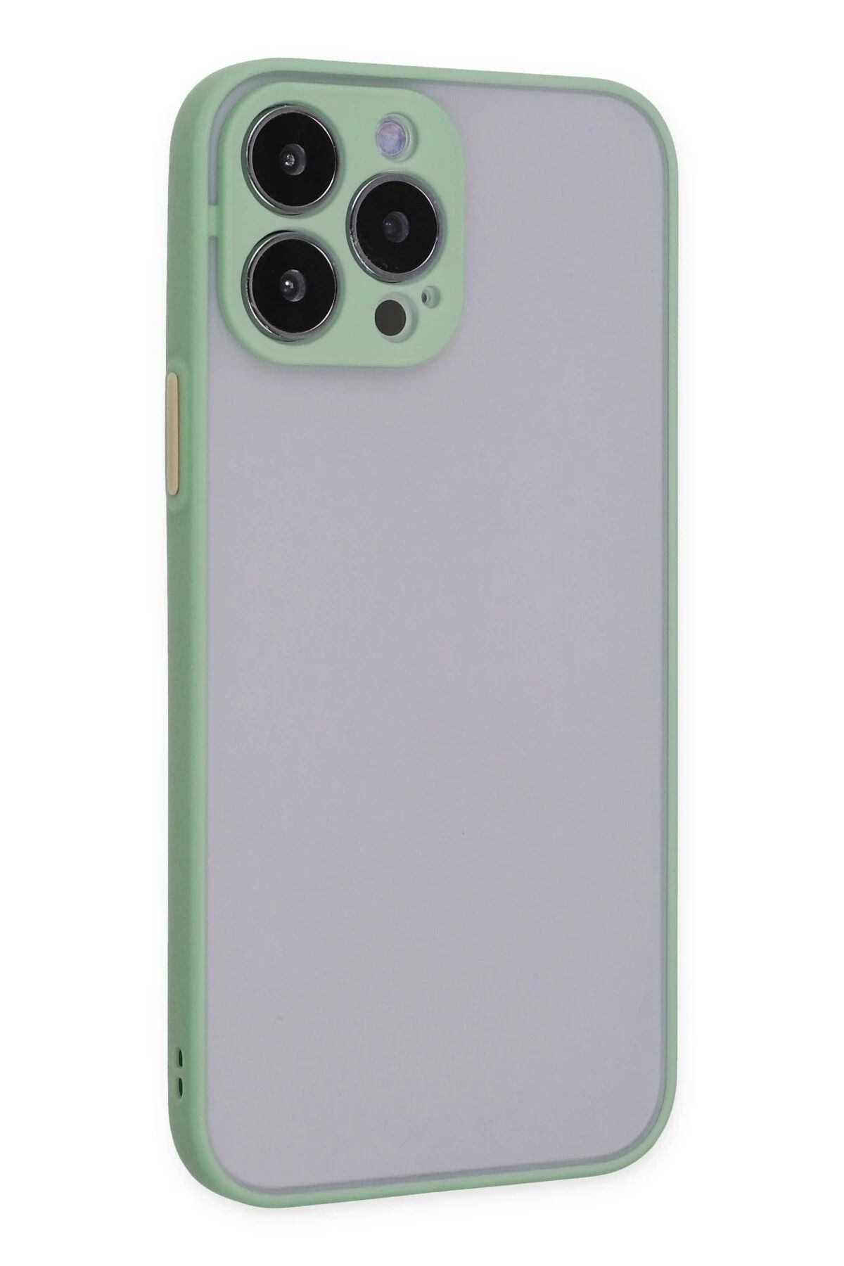 NewFace iPhone 14 Pro Max Kılıf Montreal Silikon Kapak - Turkuaz GLSTD