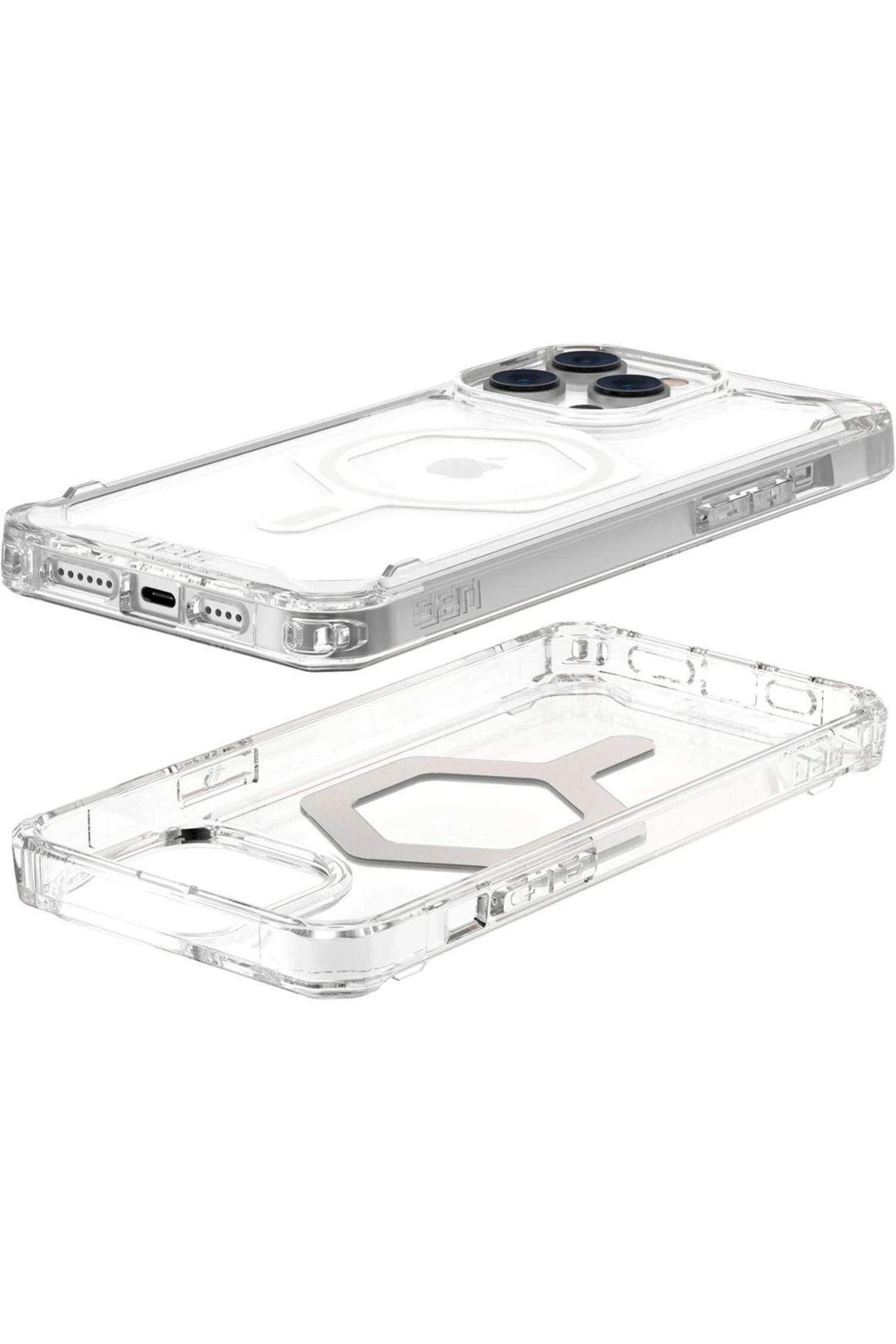 NewFace iPhone 14 Pro Max Uyumlu Kılıf Uag Plyo Magneticsafe Silikon - Şeffaf SVLRS