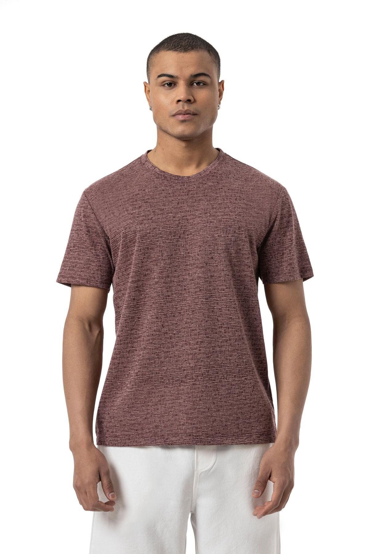 rugatchi Keten Bisiklet Yaka T-Shirt