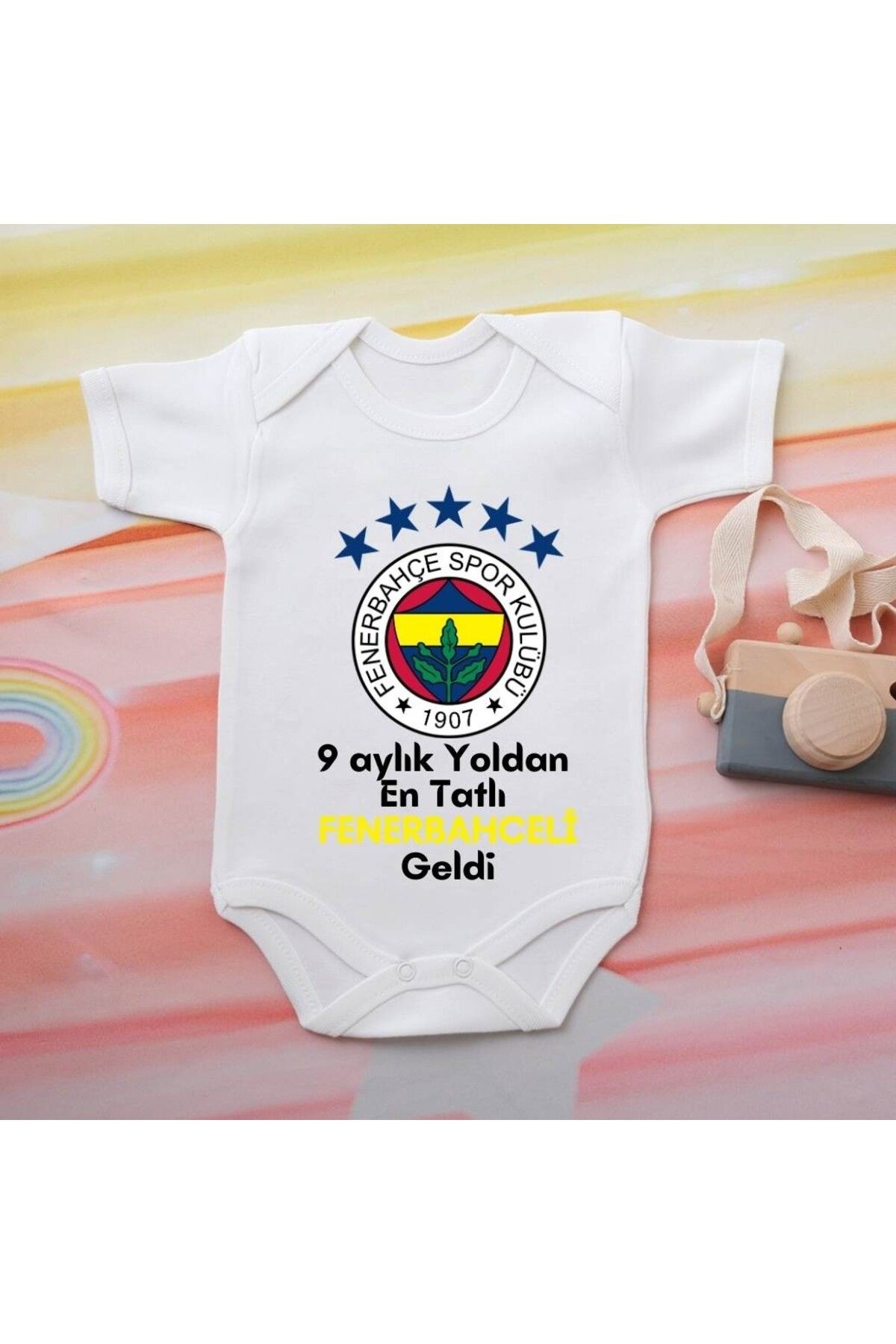 soft wing %100 Pamuklu Organik Baskılı Premium Çıtçıtlı Bebek Body Zıbın 00001