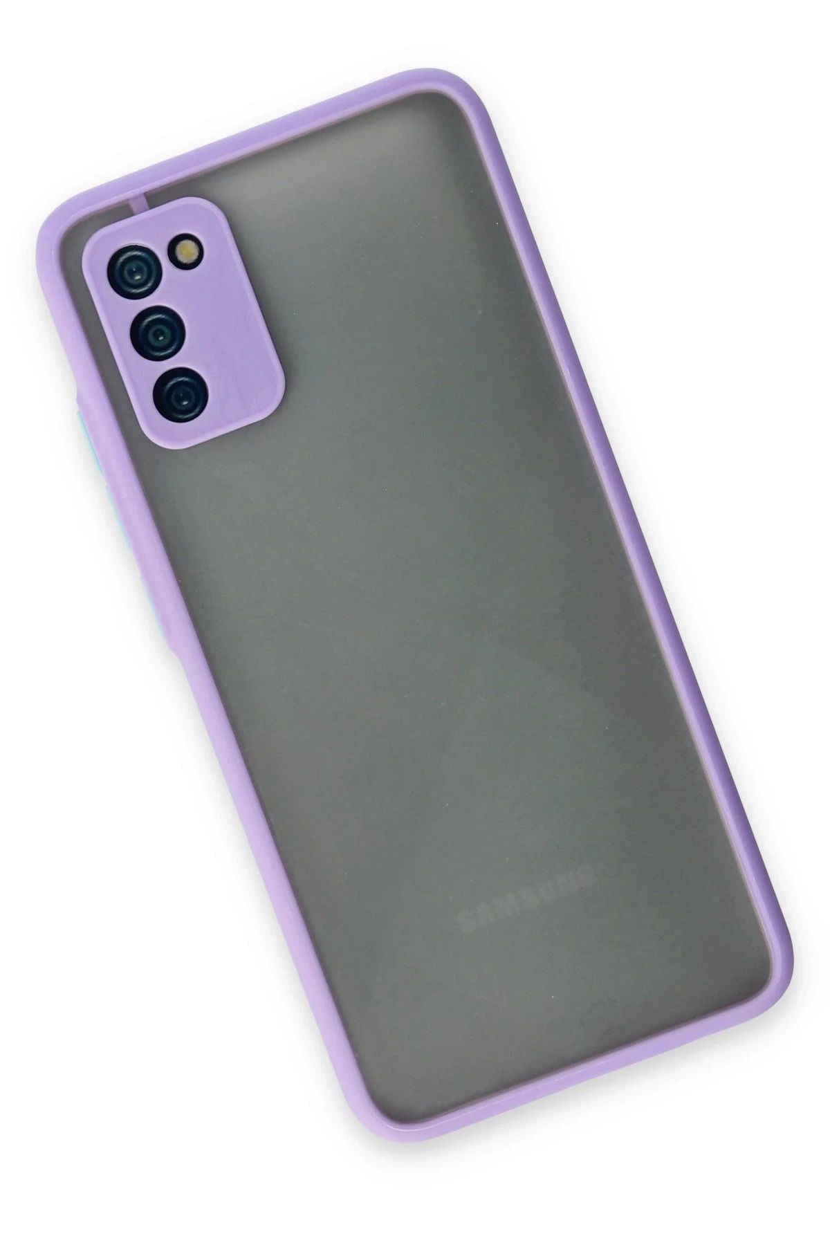 NewFace Samsung Galaxy A02S Kılıf Montreal Silikon Kapak - Mor SVLRS