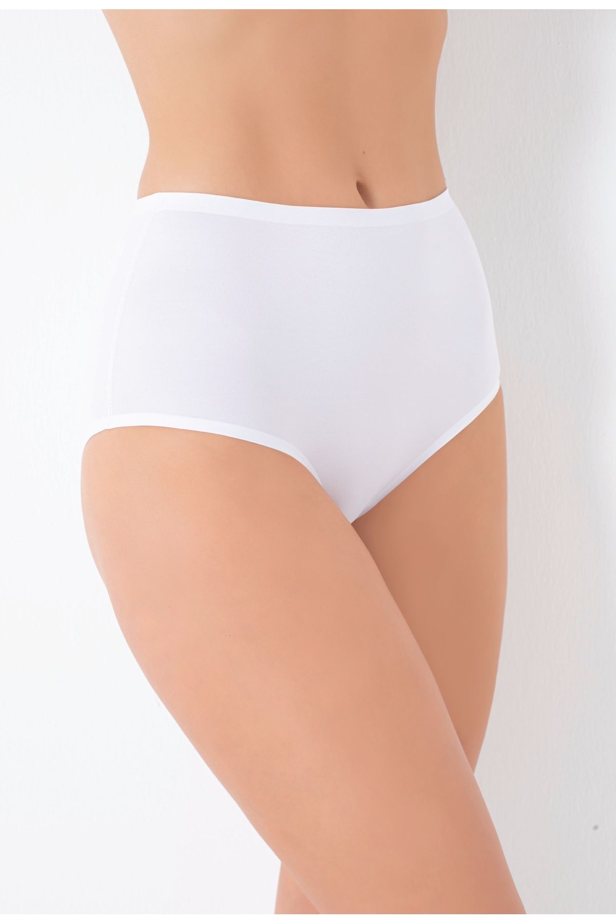 Shop58 NBB 1910 İz Yapmaz Yüksek Bel Külot S-M-L-XL - Beyaz