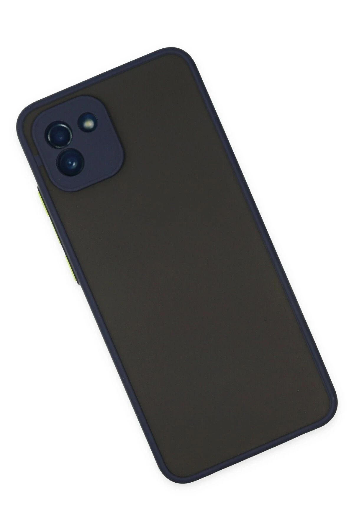 NewFace Samsung Galaxy A03 Kılıf Montreal Silikon Kapak - Lacivert SVLRS